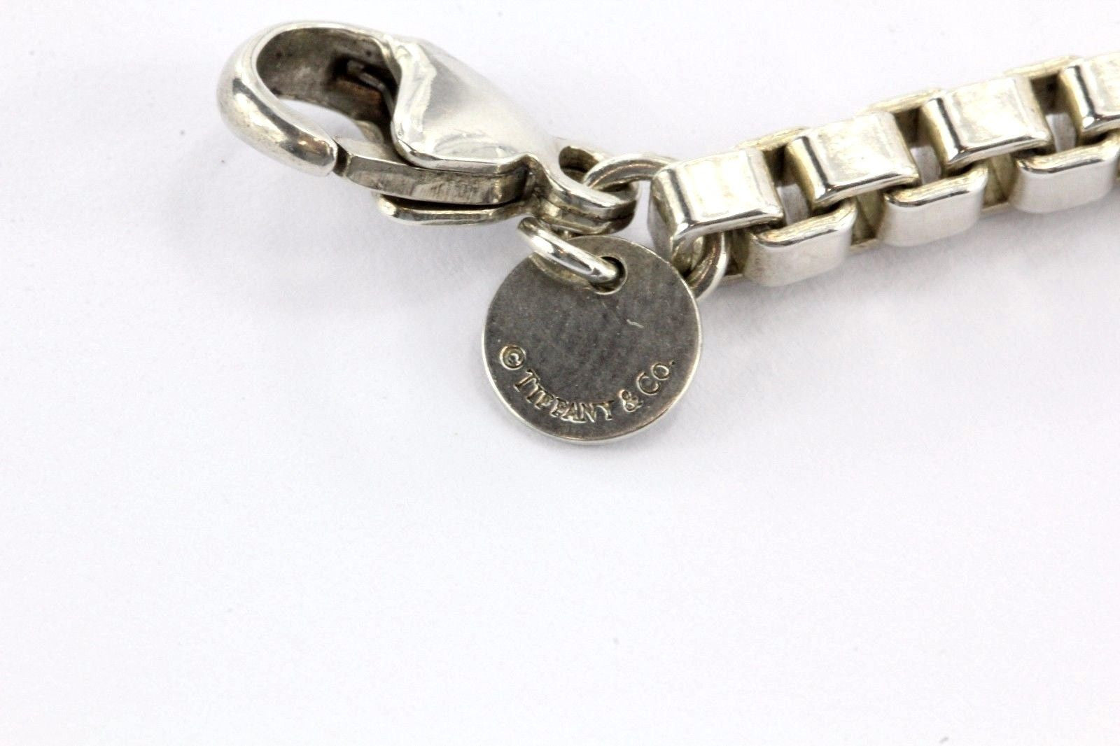 Tiffany & Co. Sterling Silver Venetian Box Link Bracelet - Queen May