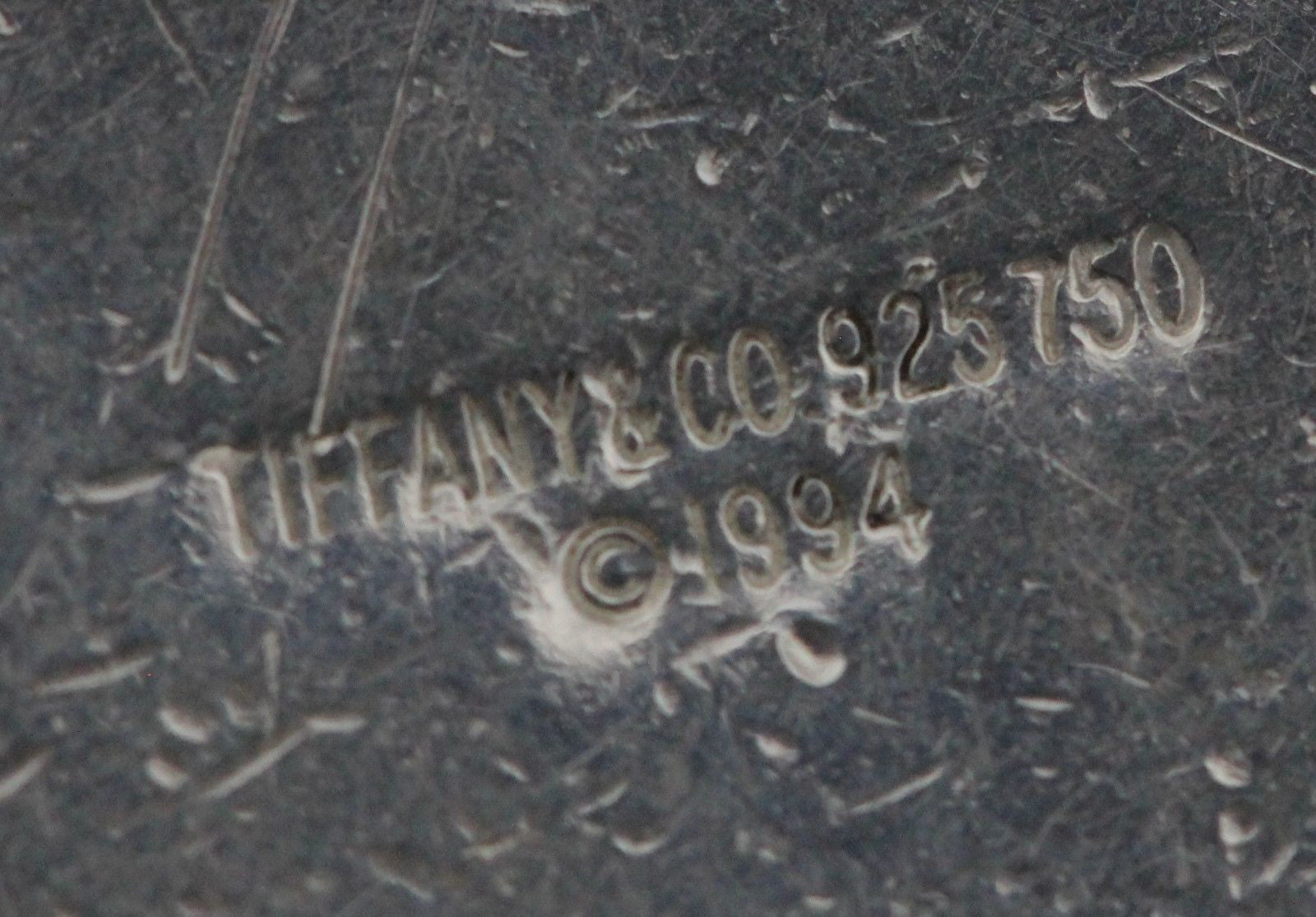 VINTAGE 1994 RARE Tiffany & Co Silver 18K Gold Heart Padlock Key Necklace 34" - Queen May