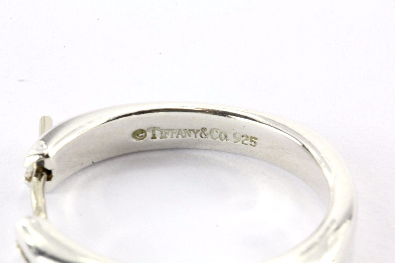 Tiffany & Co Sterling Silver Cushion Hoop Earrings - Queen May