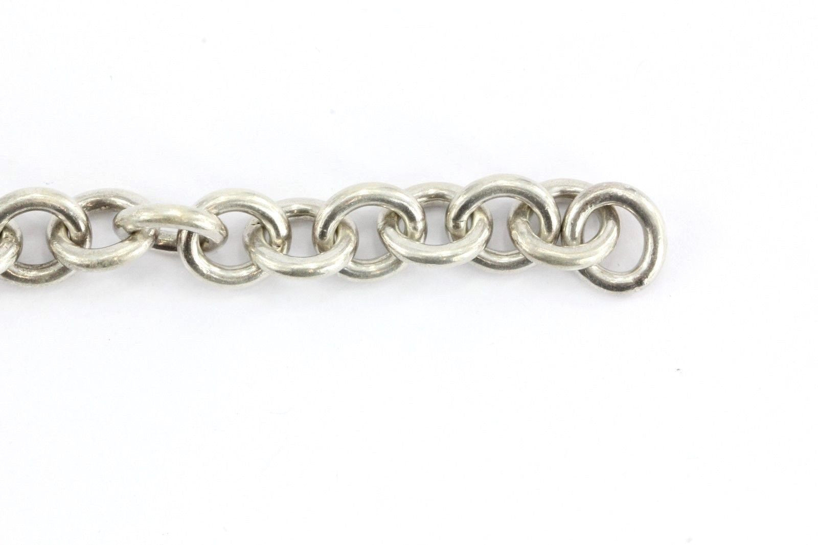 Vintage Tiffany & Co Sterling Silver Padlock Charm A & B Bracelet - Queen May