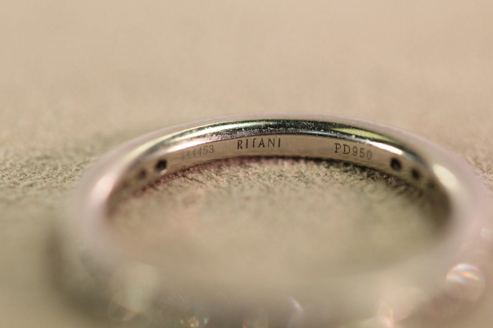 Ritani Micropave Diamond Eternity Band in Palladium Size 6 - Queen May