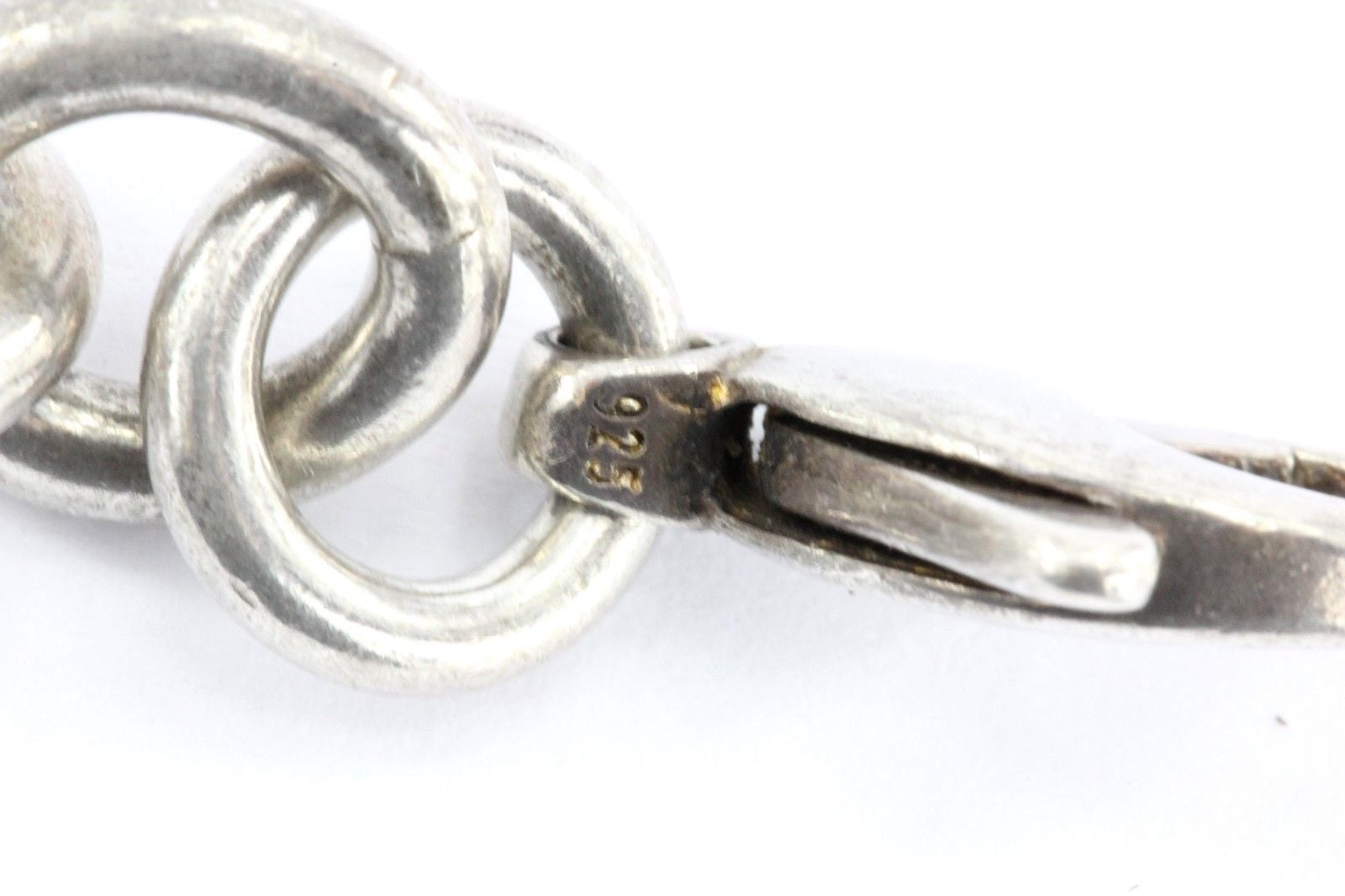 Vintage Tiffany & Co Sterling Silver Padlock Charm A & B Bracelet - Queen May