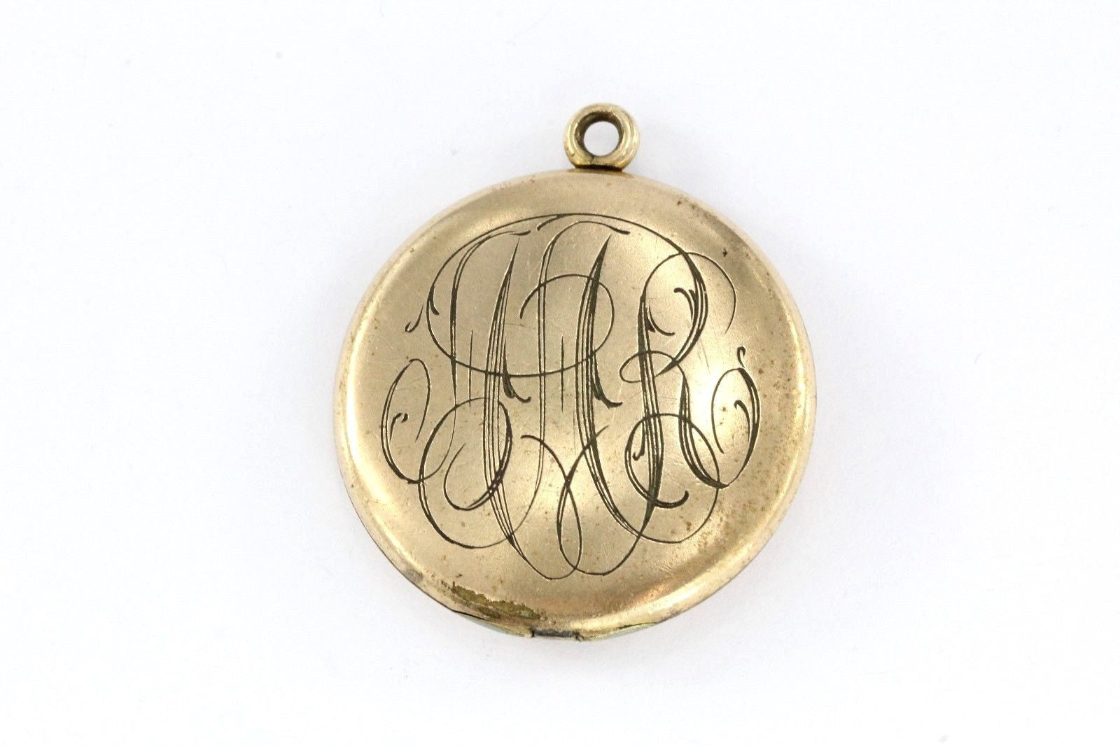 Antique Victorian Gold Filled Starburst & Paste Locket by Whitehead & Hoag - Queen May