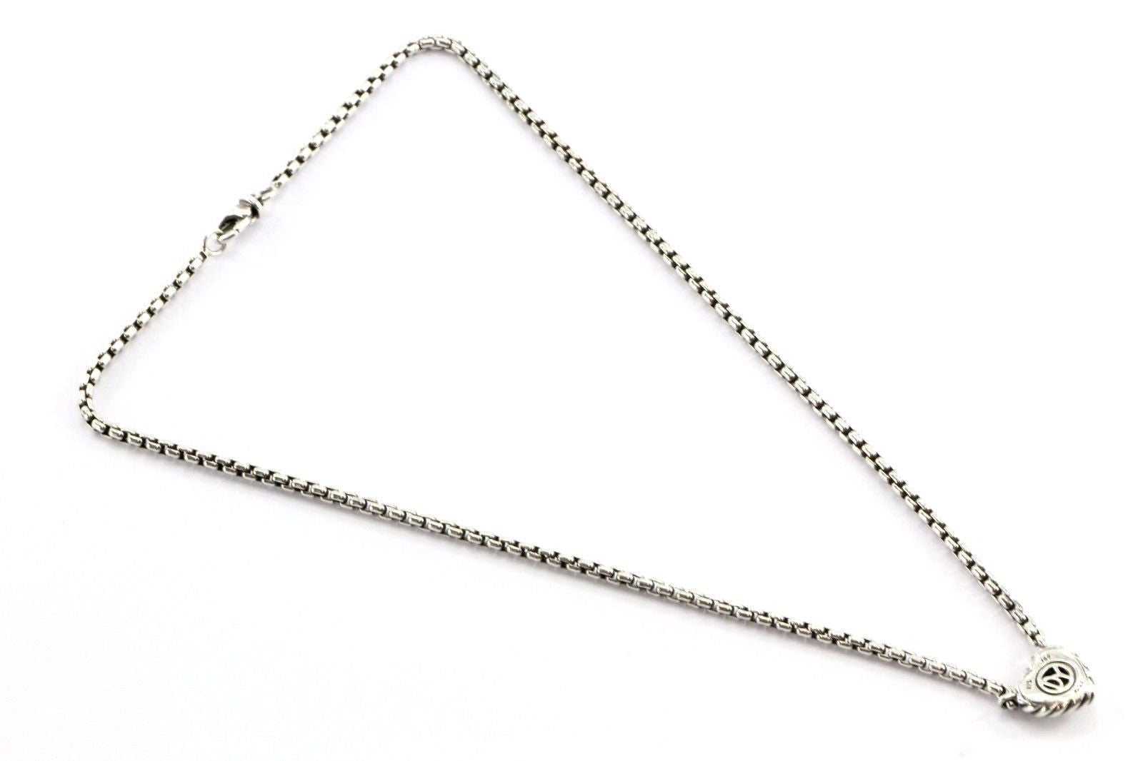 David Yurman Sterling 18k Gold Diamond Heart Cookie Cable Necklace - Queen May