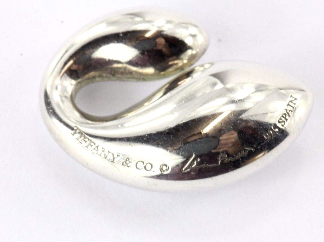 Tiffany & Co. Sterling Silver Elsa Peretti Double Teardrop Pendant - Queen May