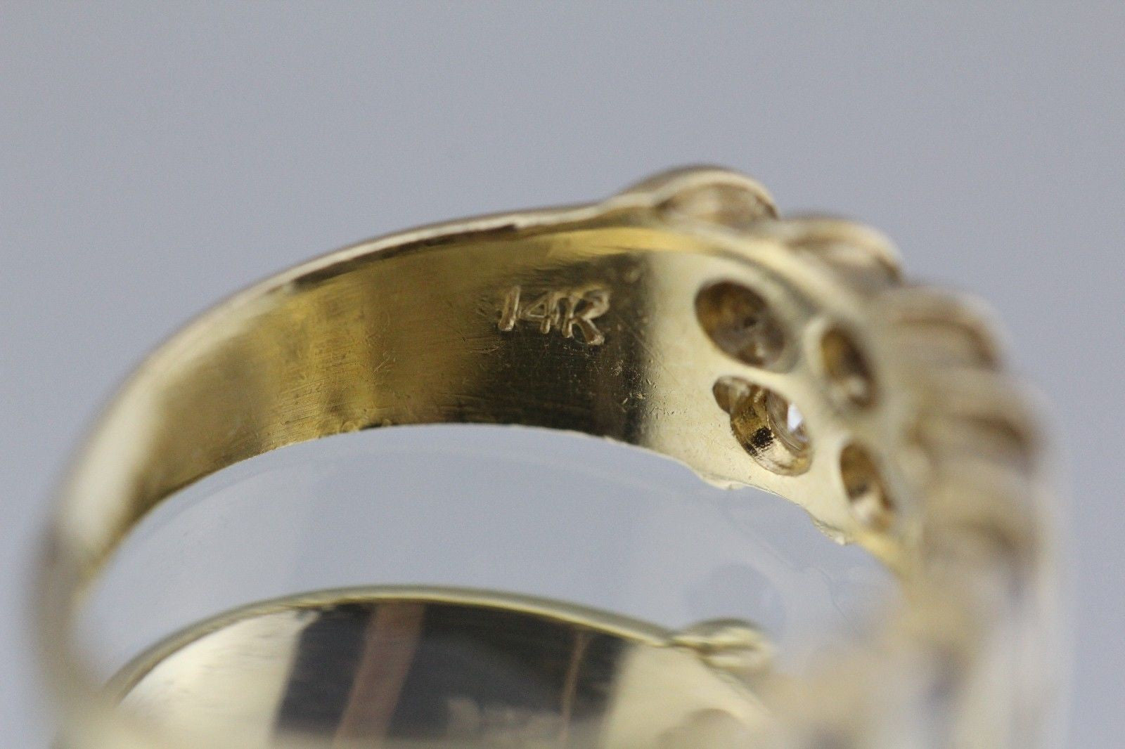 14K Gold 1.5 Carat Diamond Engagement Ring Wedding band Size 6.25 - Queen May