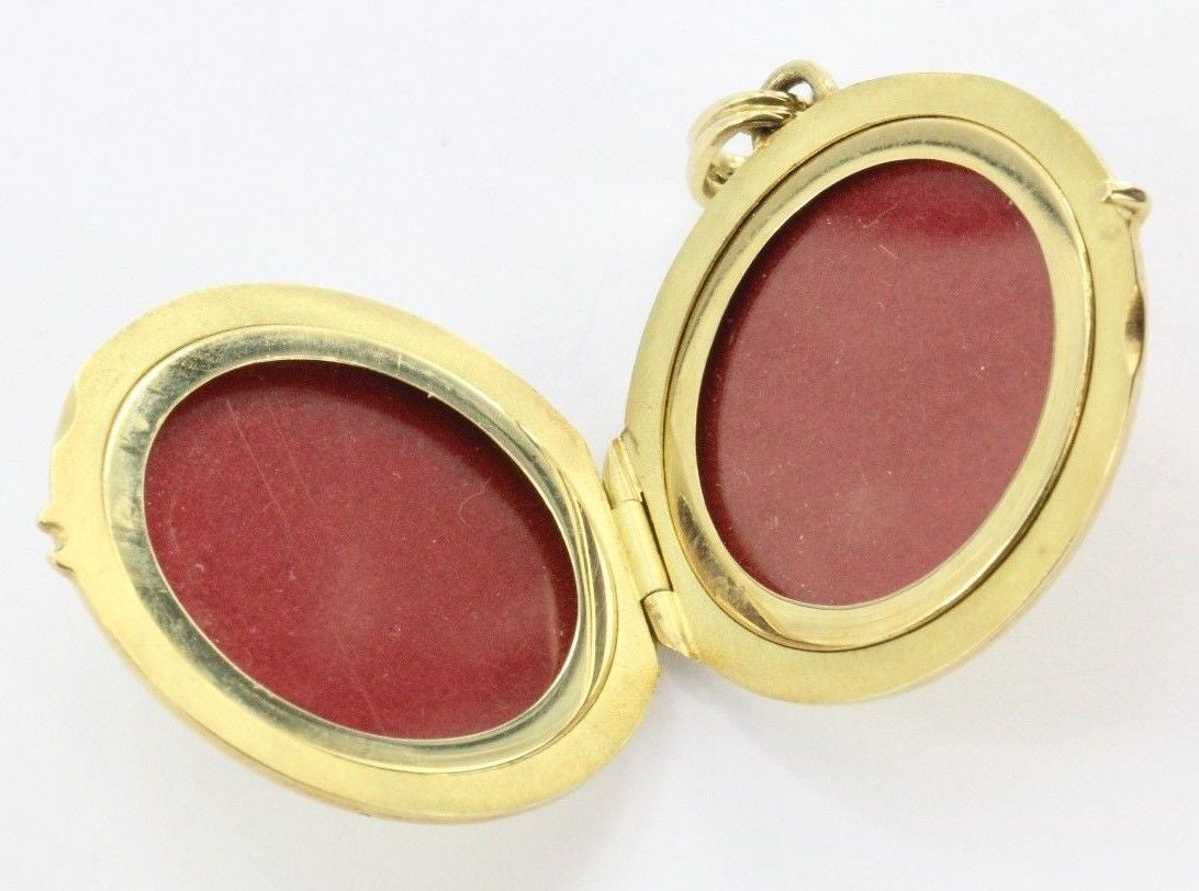 Vintage Tiffany & Co 18K Gold 750 Round Locket Pendant NO MONOGRAM - Queen May