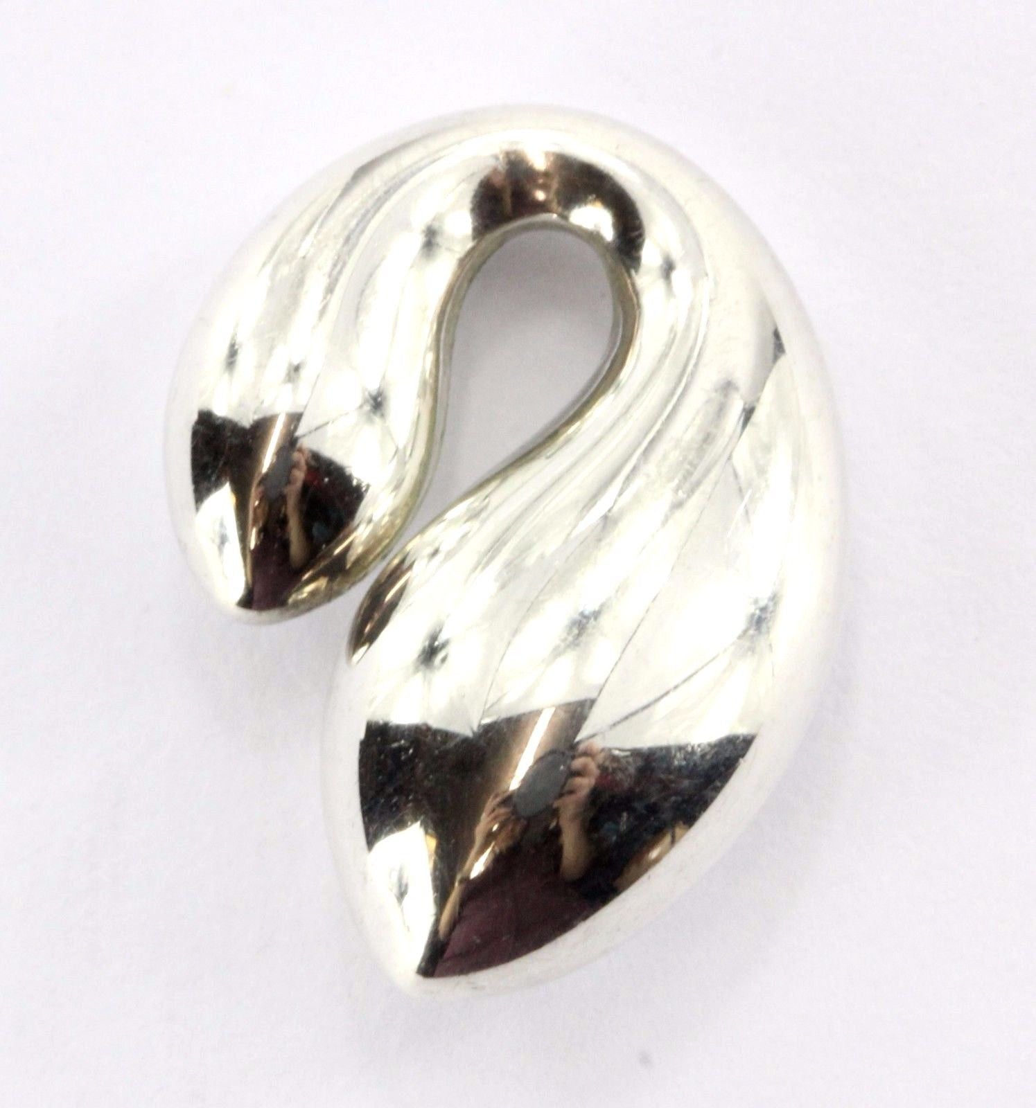 Tiffany & Co. Sterling Silver Elsa Peretti Double Teardrop Pendant - Queen May