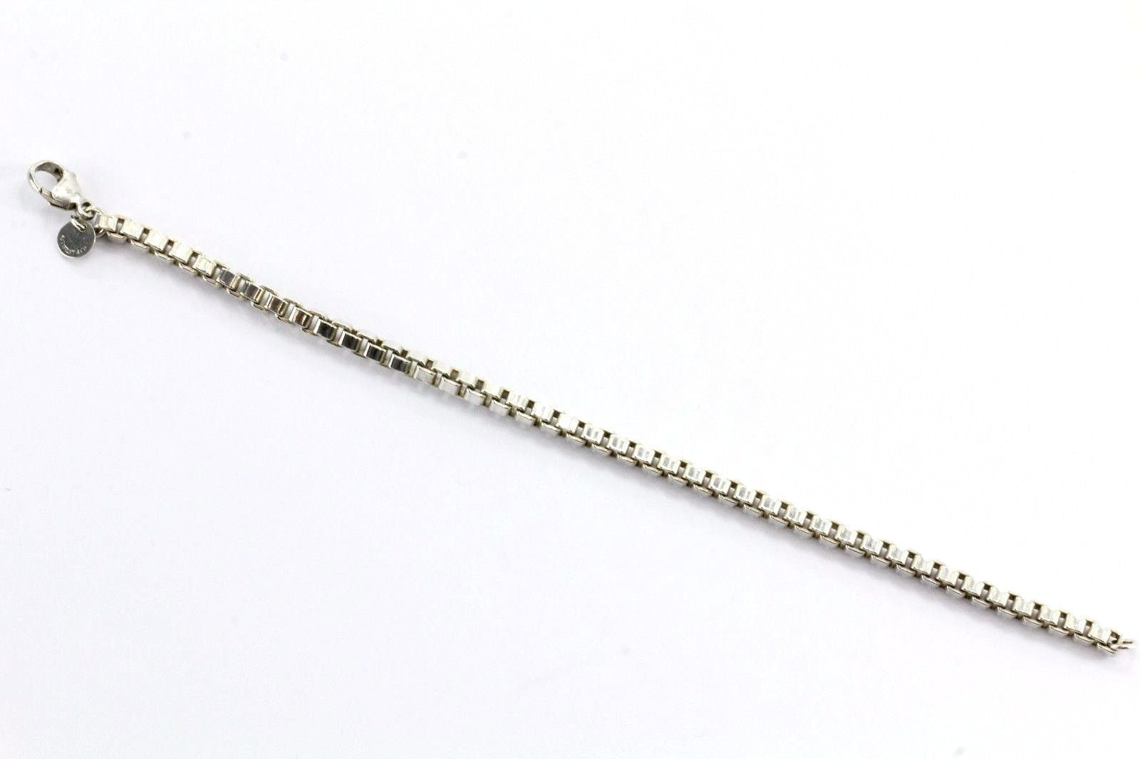 Tiffany & Co. Sterling Silver Venetian Box Link Bracelet - Queen May