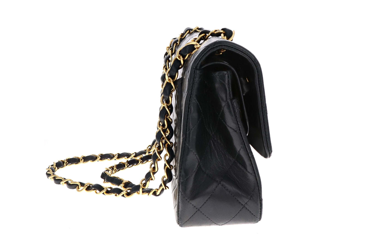 Chanel Vintage Lambskin Classic Double Flap Bag Small - Queen May