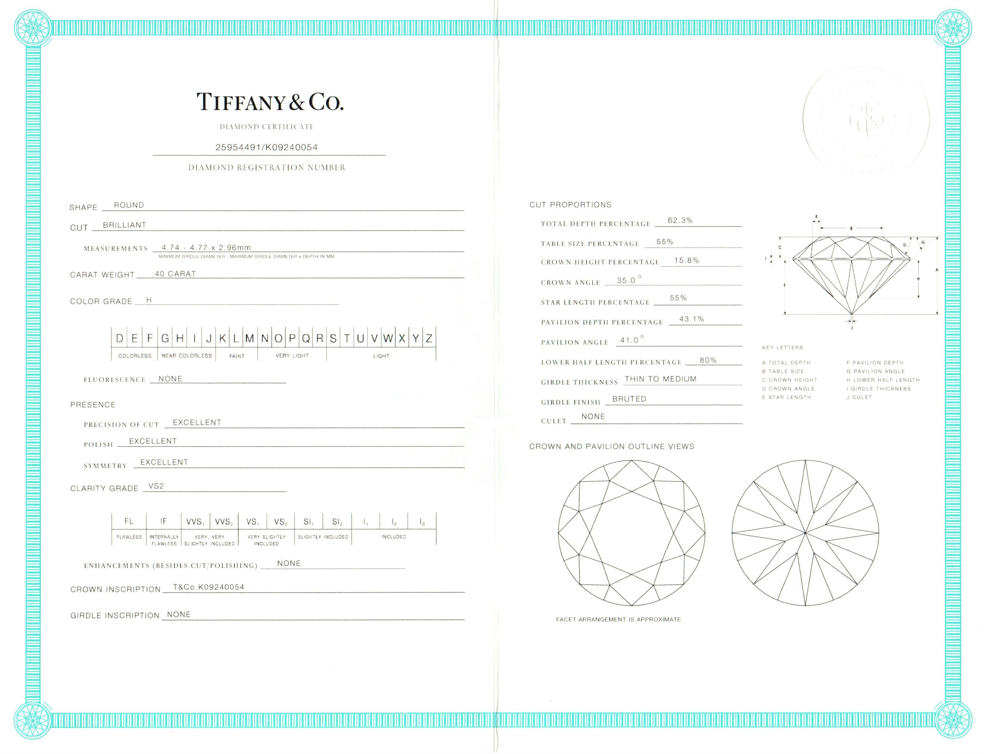 Tiffany & Co Platinum Diamond Solitaire Engagement Ring - Queen May