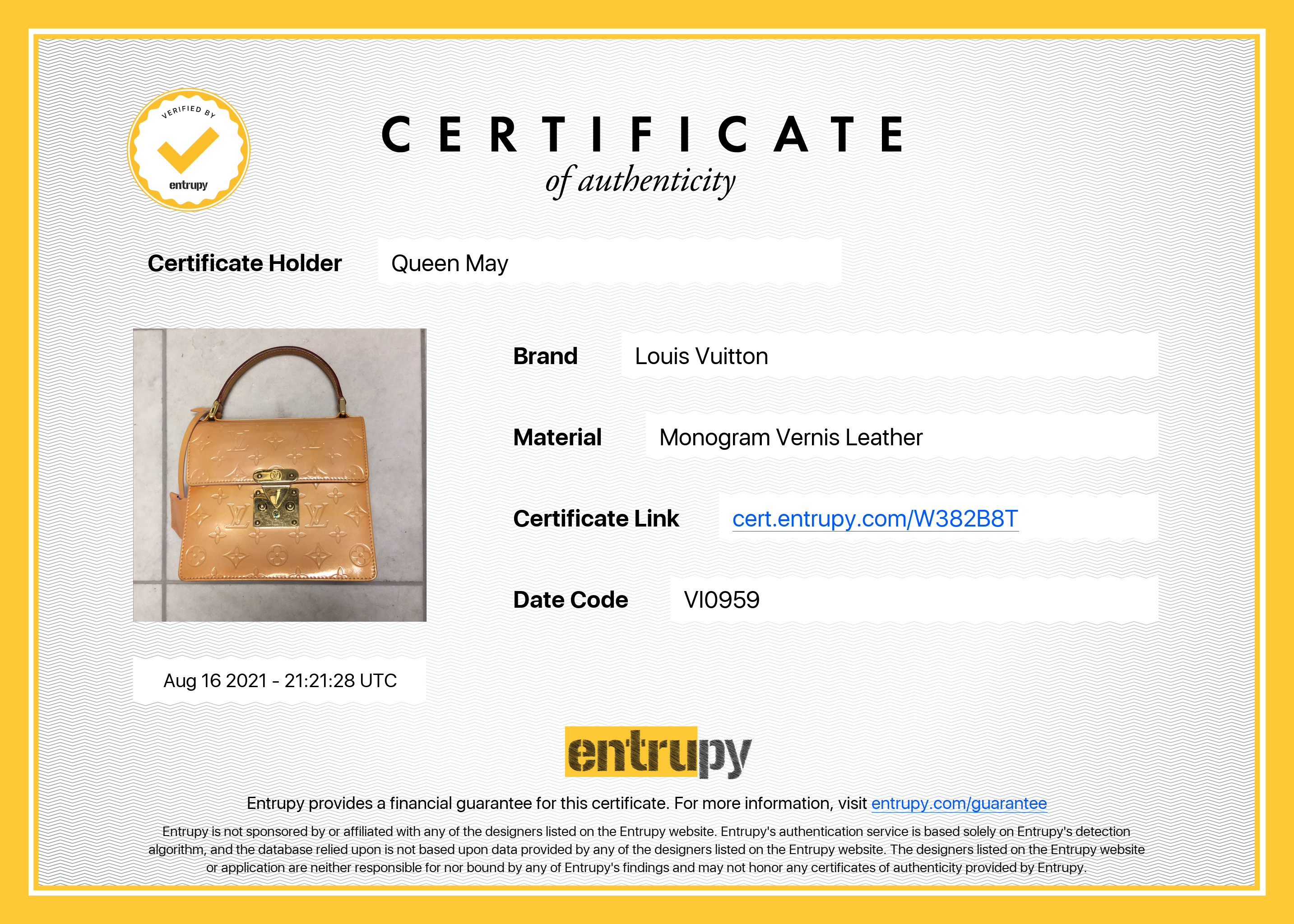 Louis Vuitton Monogram Vernis Spring Street Bag - Queen May