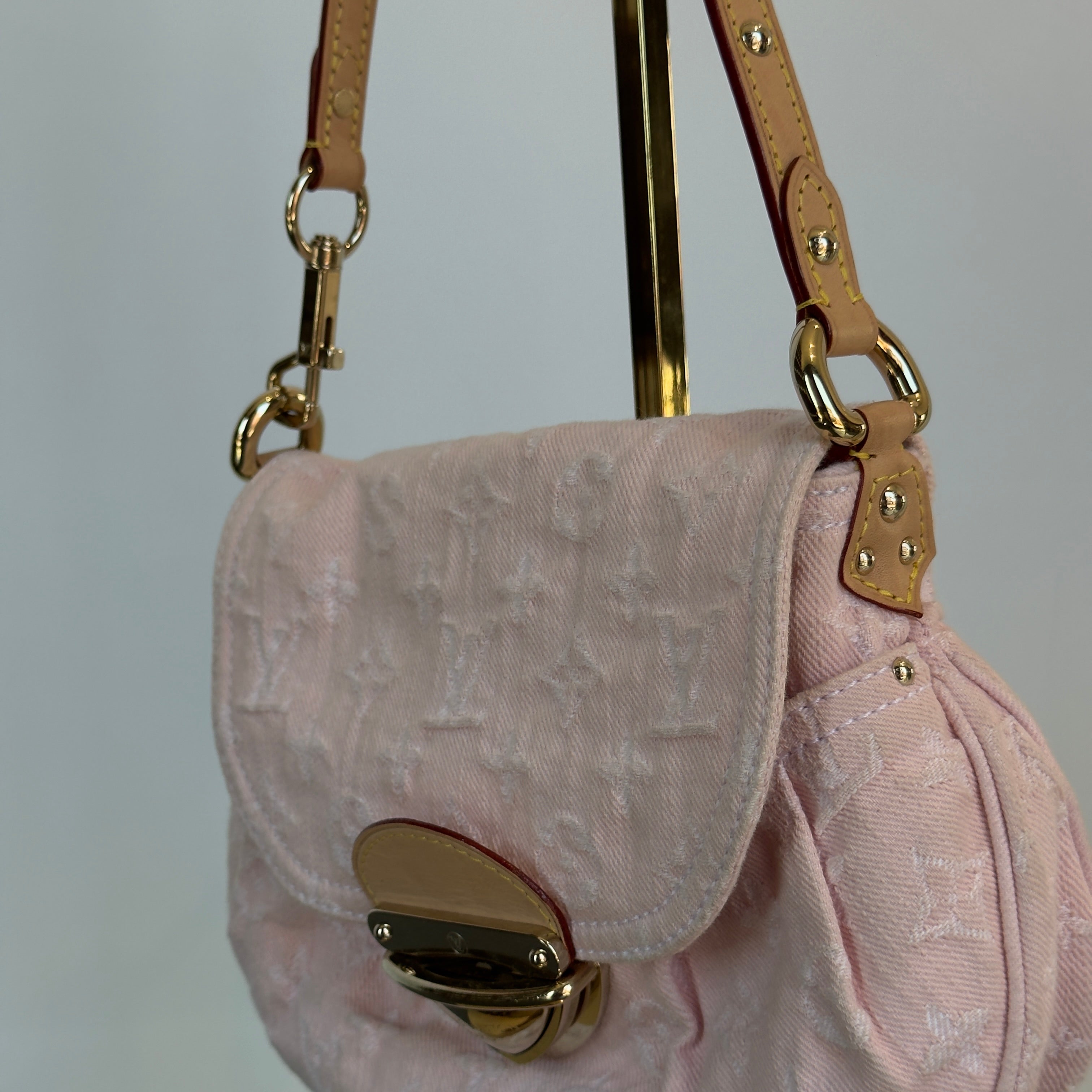 Louis Vuitton Pink Sunset Denim Monogram Bag - Queen May
