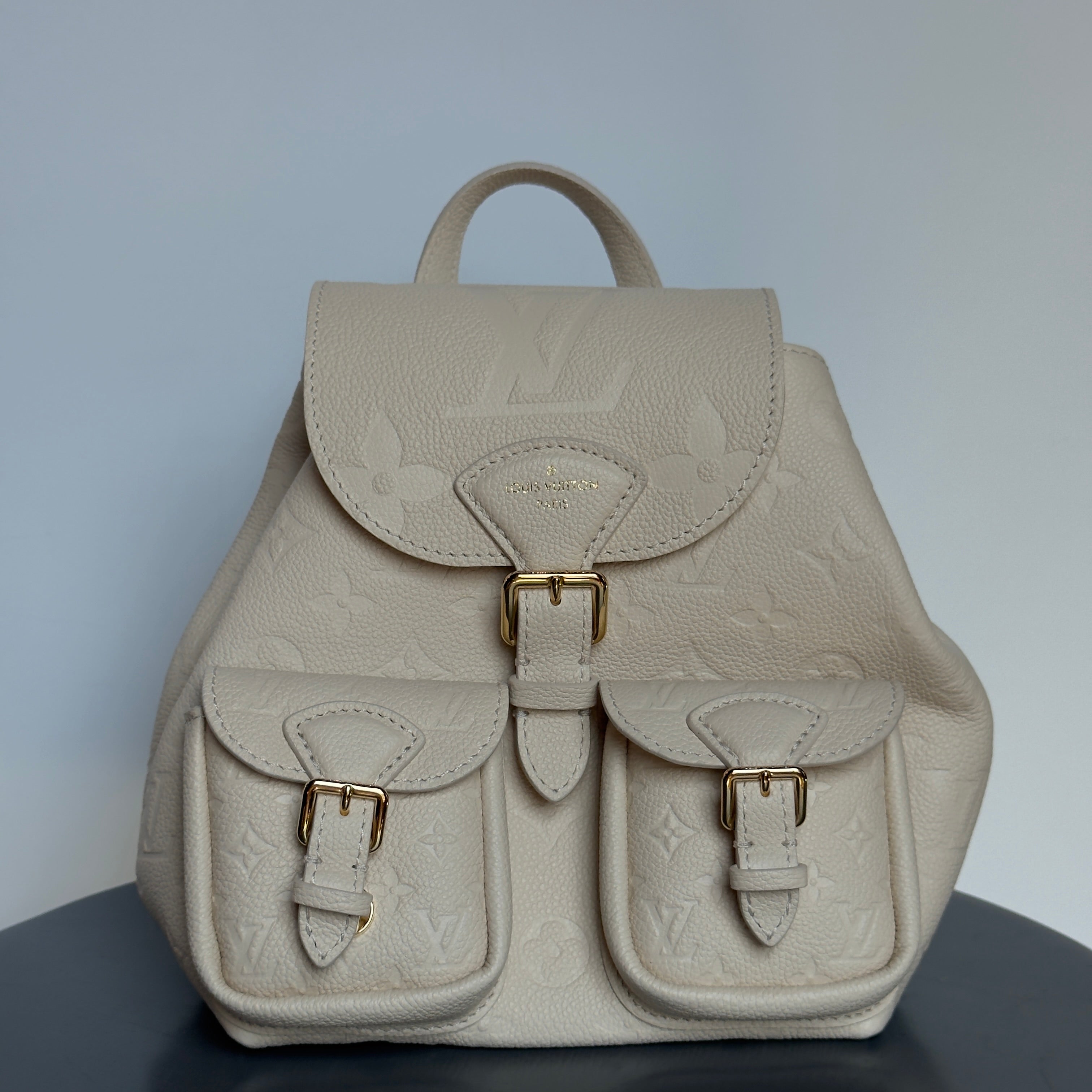 Louis Vuitton Monogram Empreinte Backpack Cream