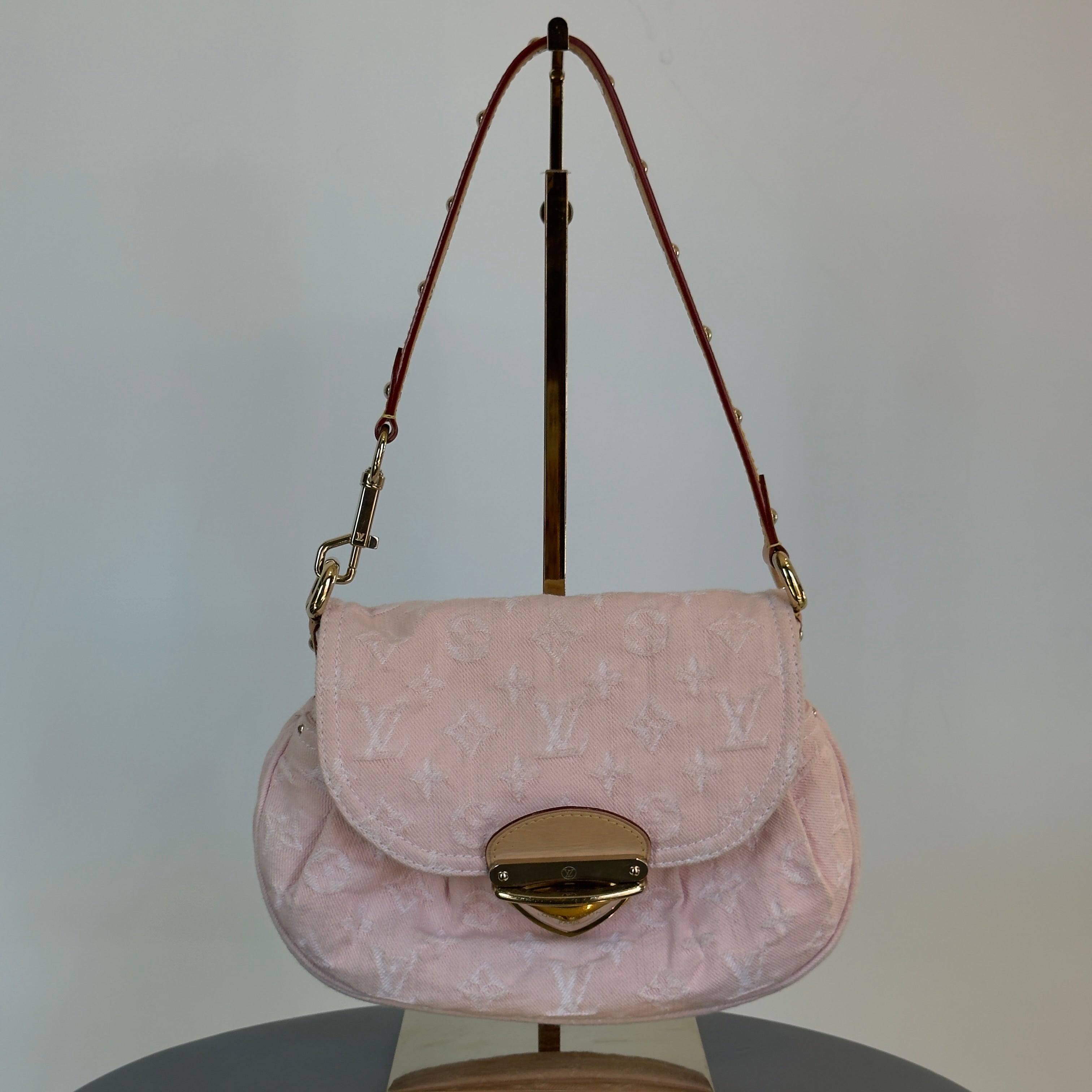 Louis Vuitton Pink Sunset Denim Monogram Bag - Queen May