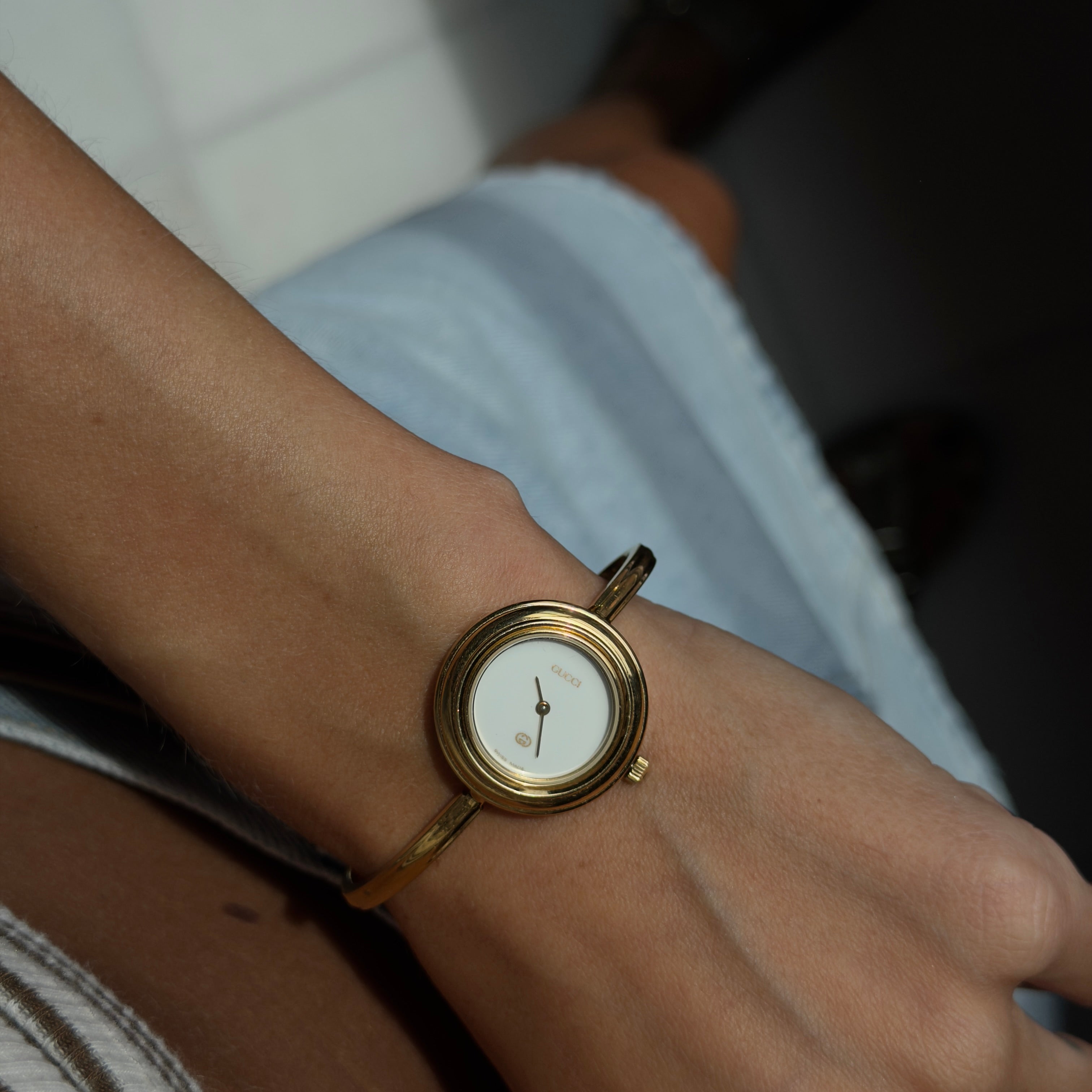 Vintage Gucci Interchangeable Metal Bezel Watch