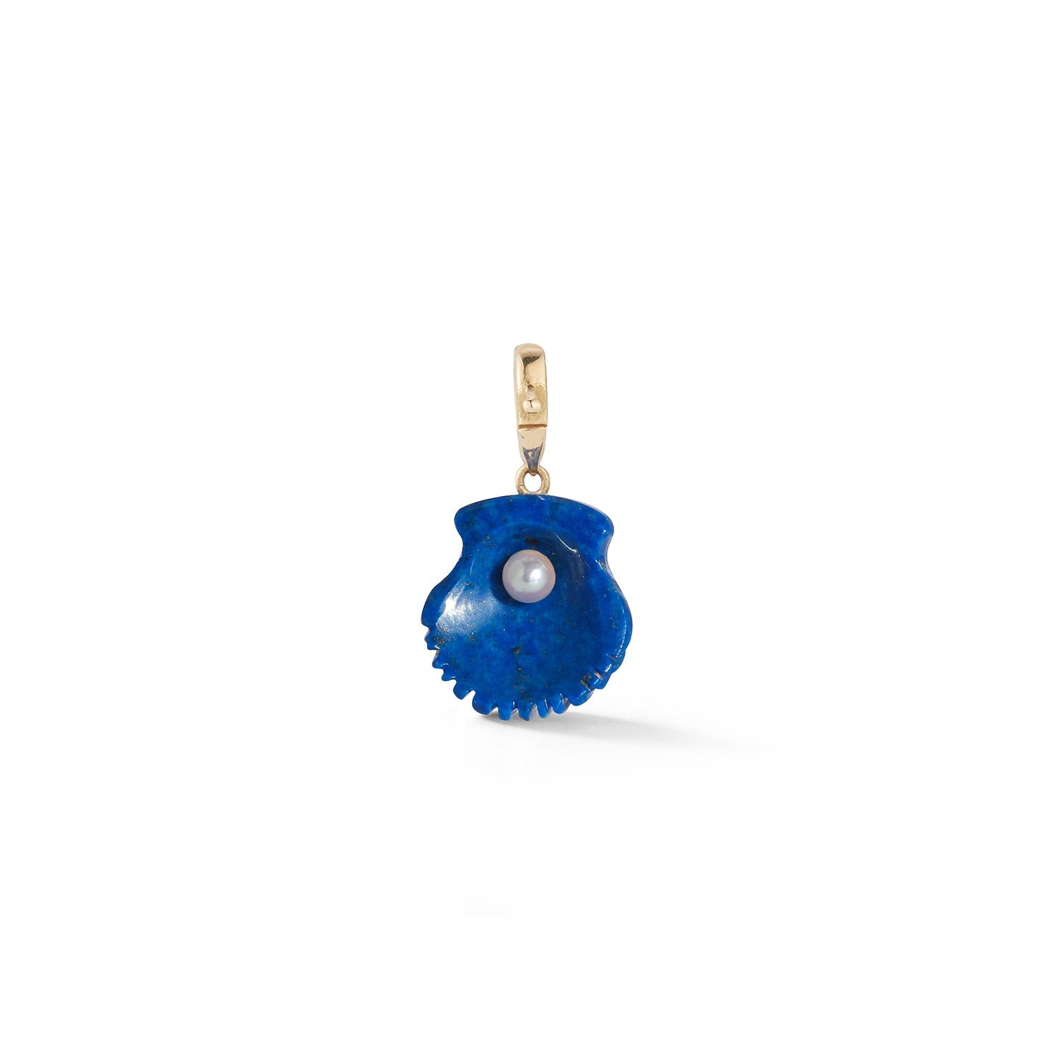 Renna Dream Shell Pendant - Lapis Lazuli