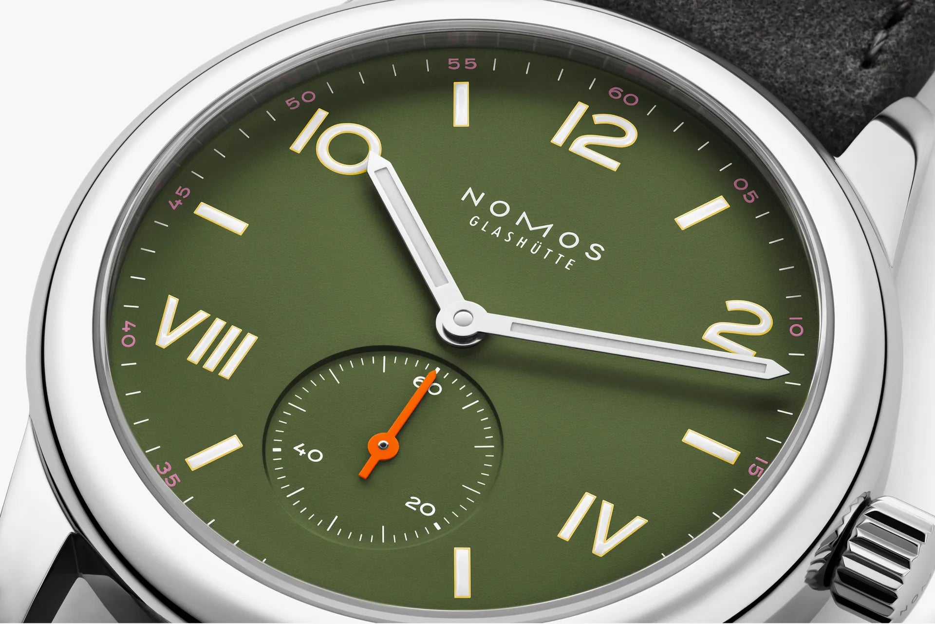 Nomos Glashütte Club Campus 36 All Olive Steel Back - Queen May