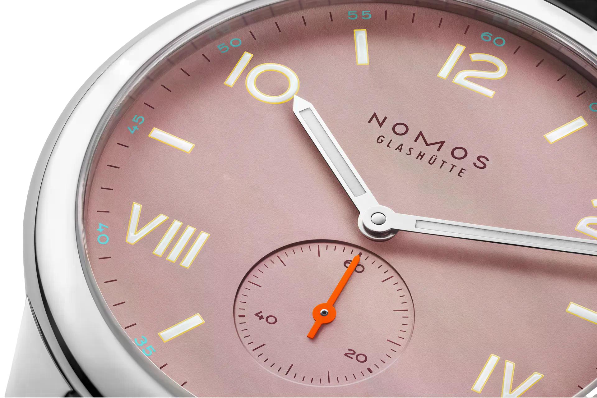 Nomos Glashütte Club Campus 38 Full Rose Steel Back