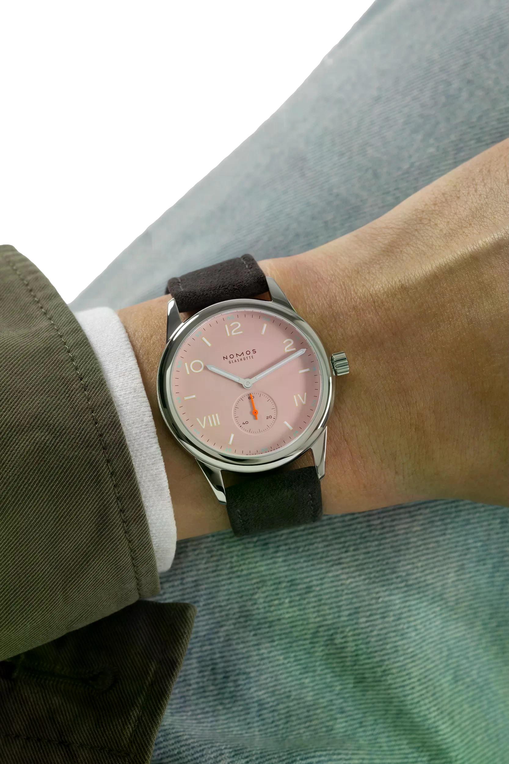 Nomos Glashütte Club Campus 38 Full Rose Steel Back