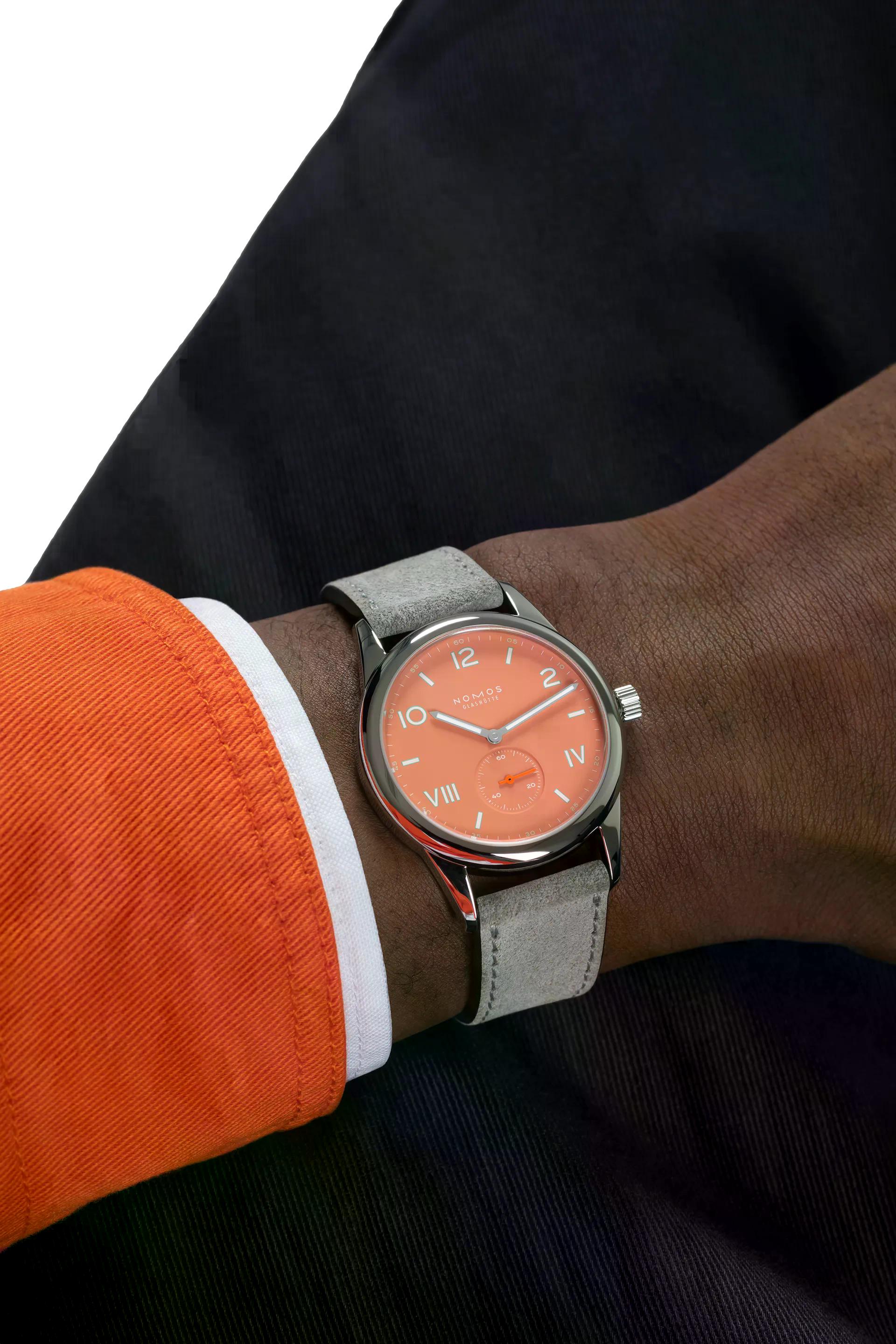 Nomos Glashütte Club Campus 38 Cream Coral Steel Back - Queen May