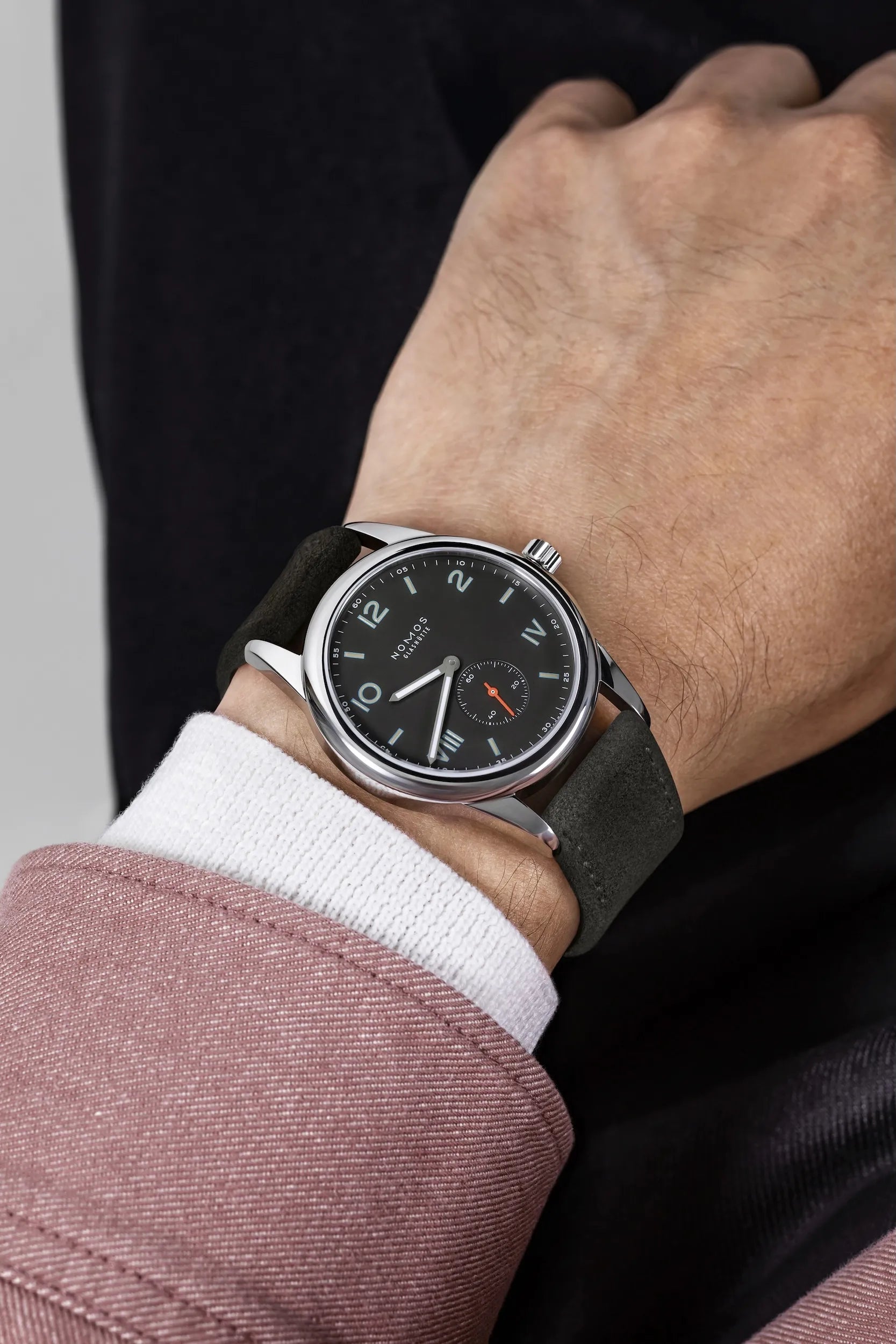 Nomos Glashütte Club Campus 38 Night Sapphire Crystal Back - Queen May