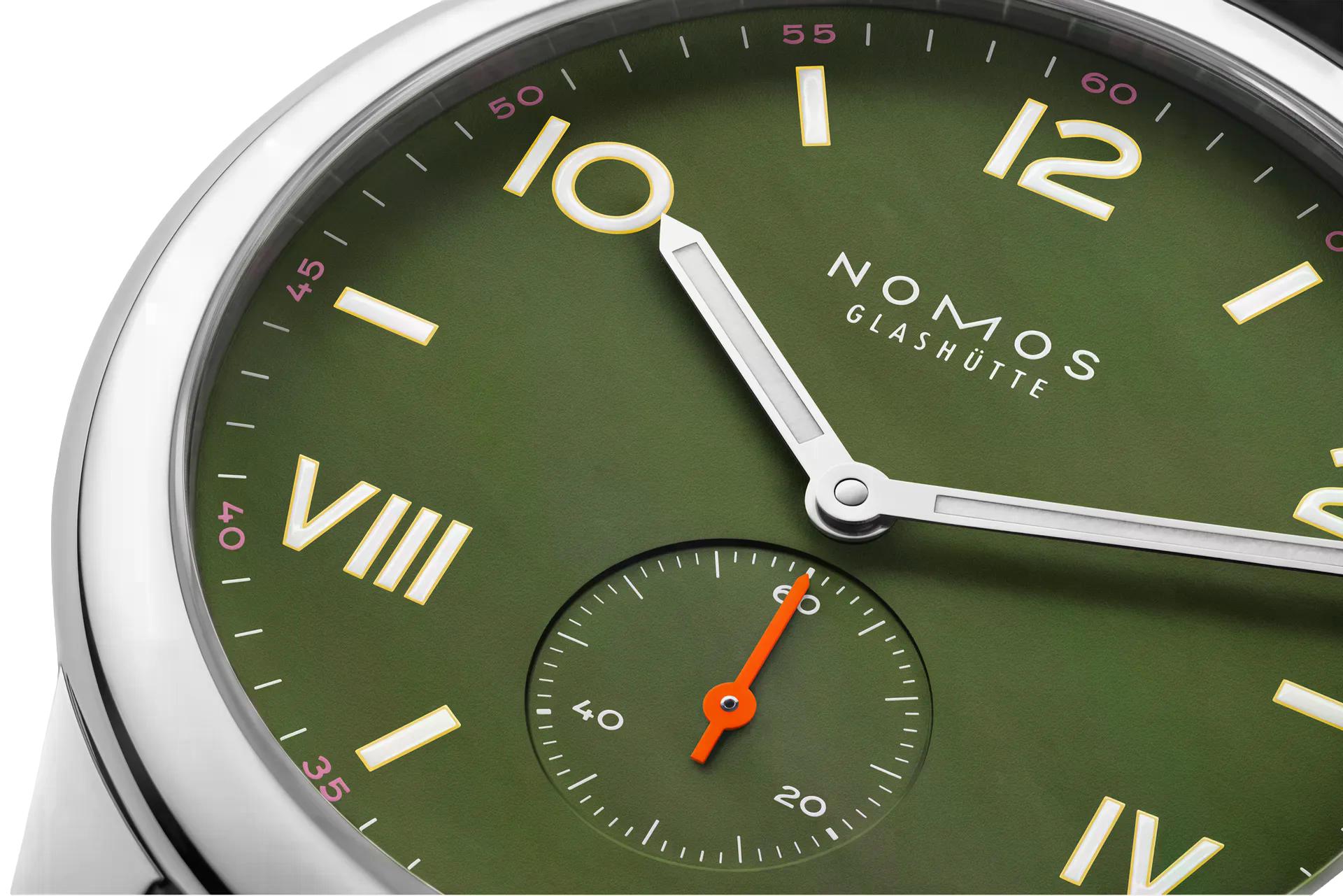 Nomos Glashütte Club Campus 38 All Olive Steel Back - Queen May