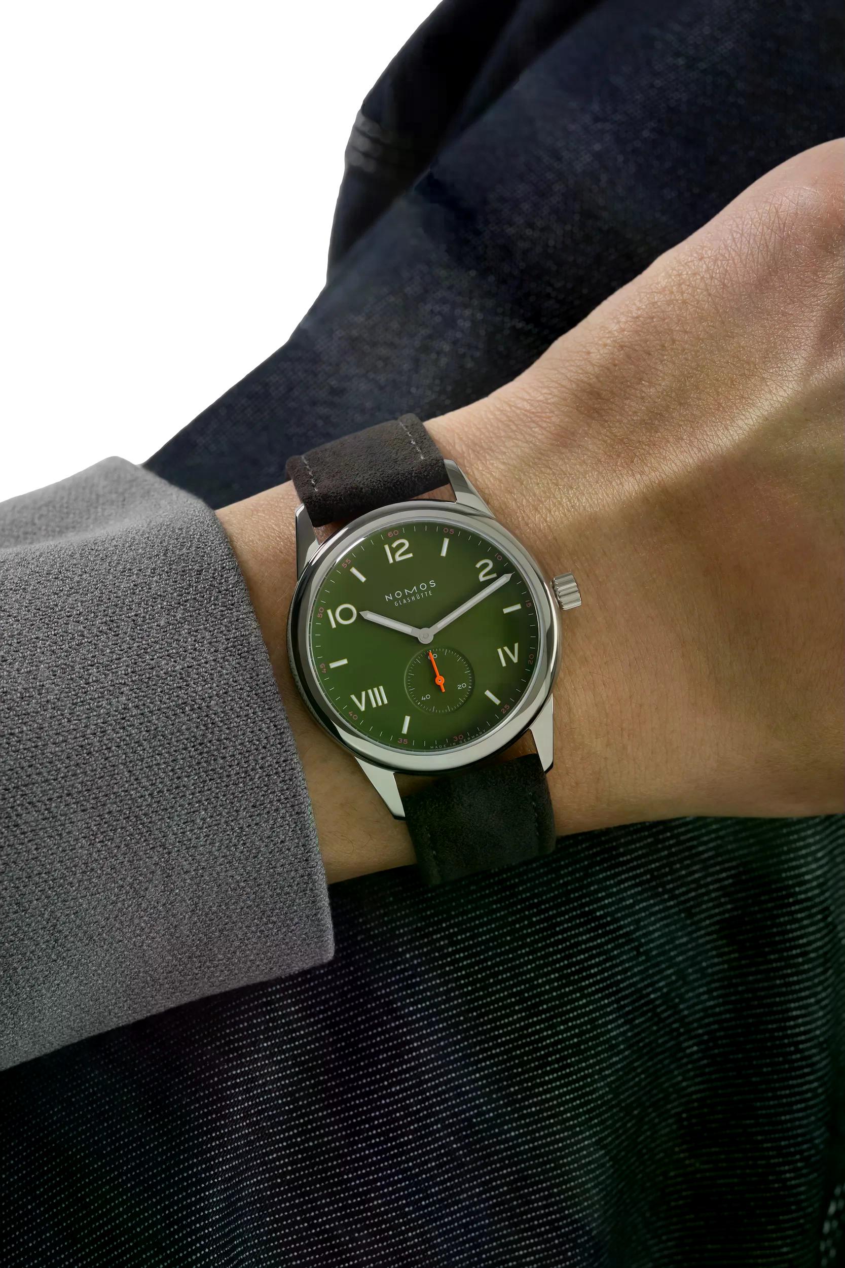 Nomos Glashütte Club Campus 38 All Olive Steel Back - Queen May