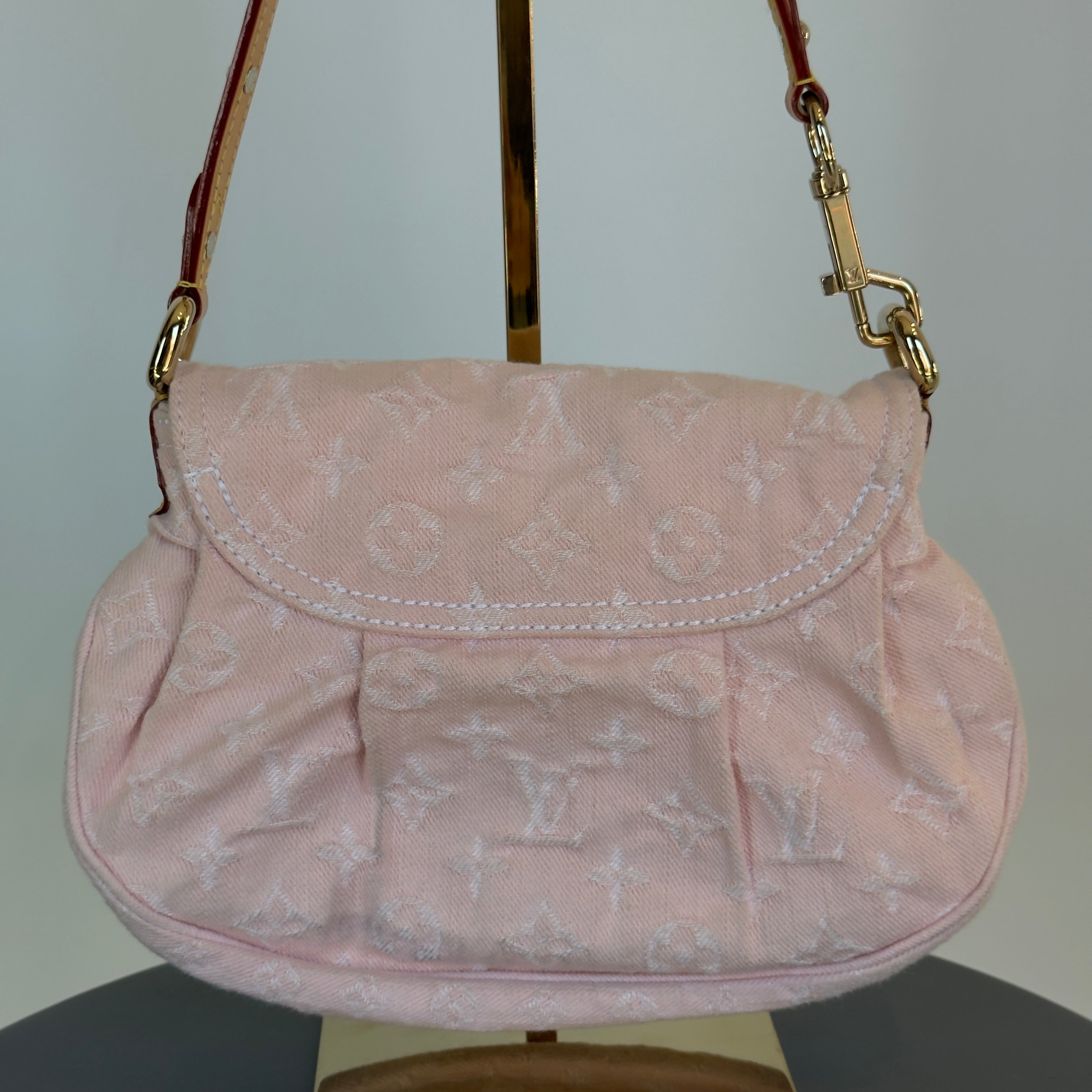 Louis Vuitton Pink Sunset Denim Monogram Bag - Queen May