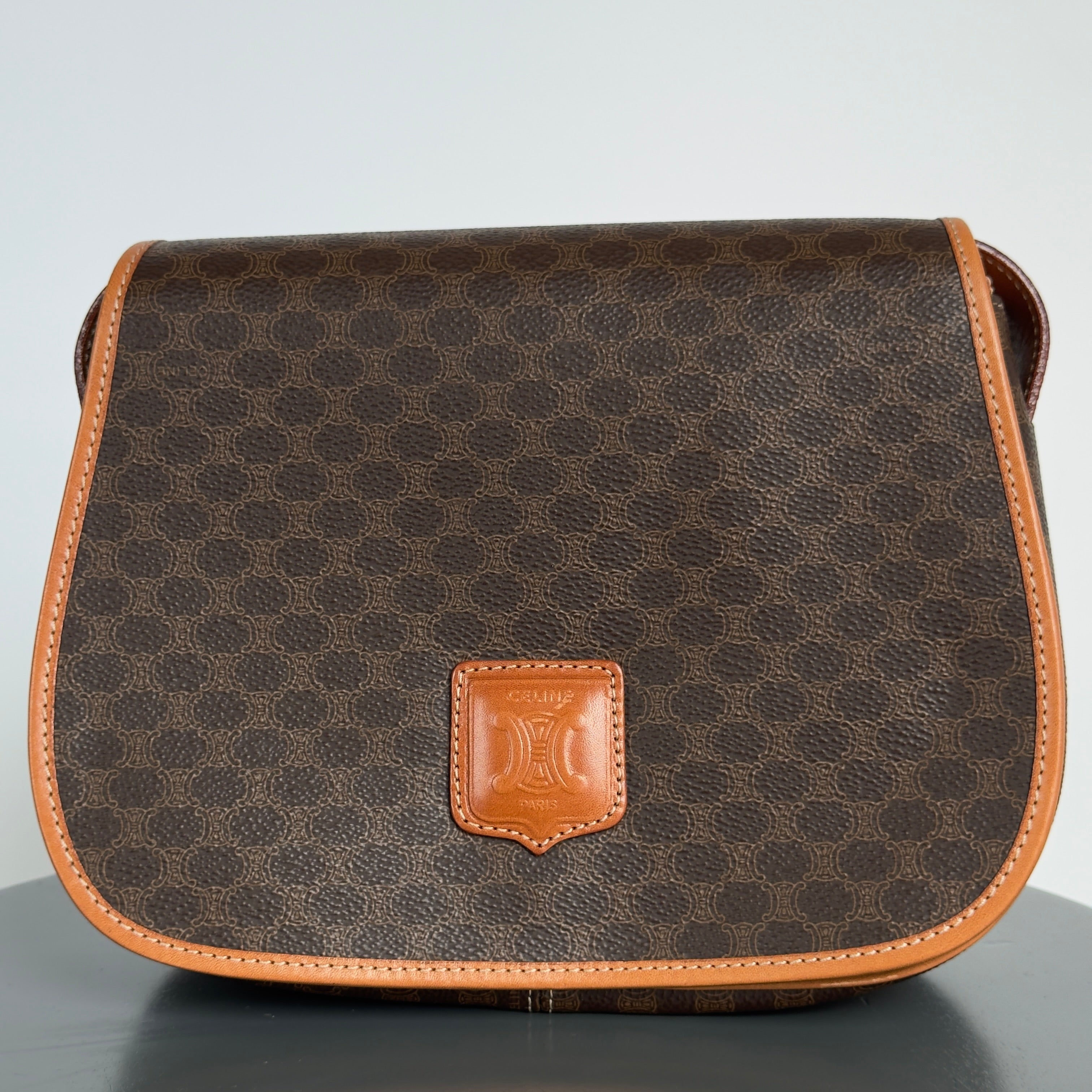 Vintage Celine Macadam Triomphe Shoulder Bag - Queen May