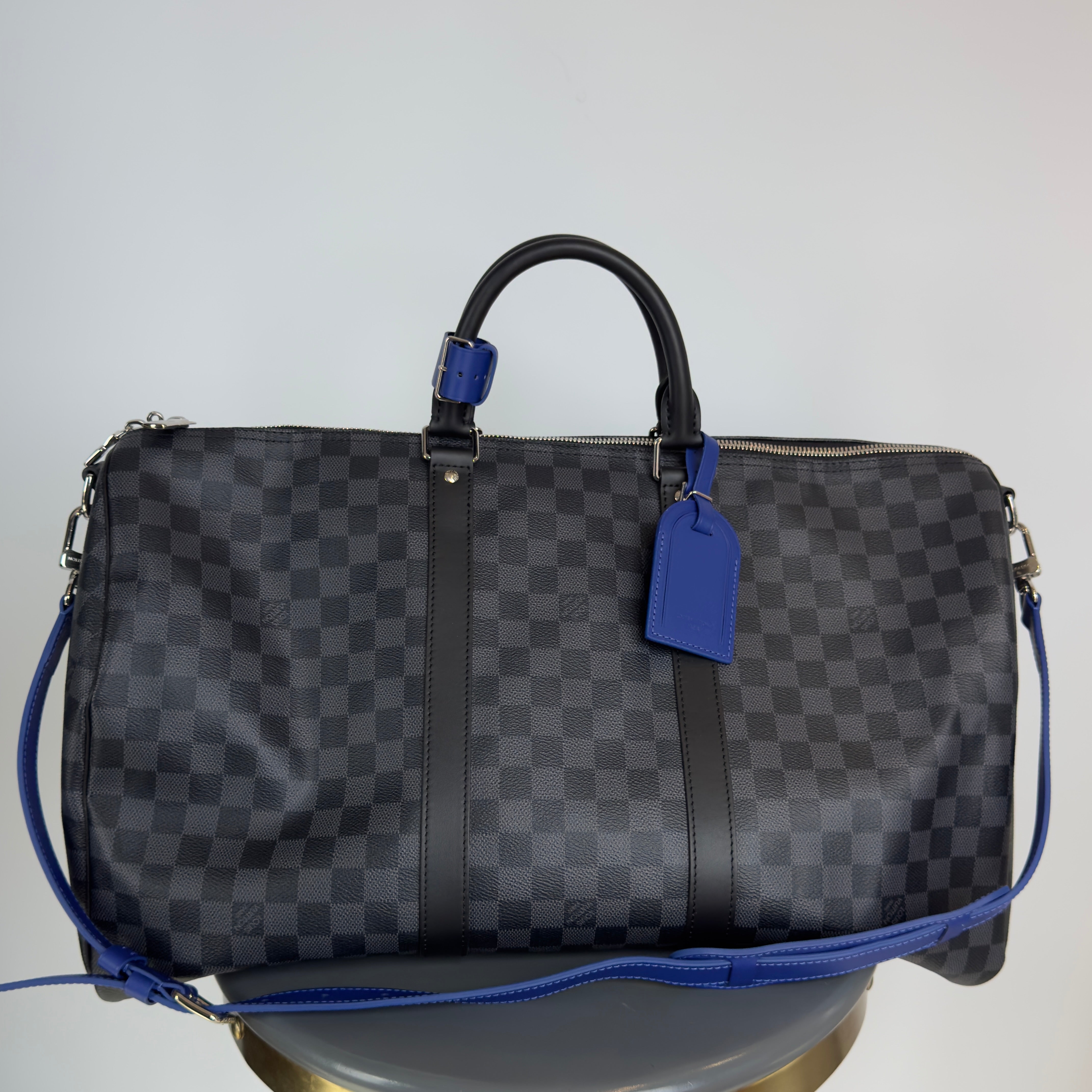 Louis Vuitton Keepall Bandouliere 50 Damier Graphite Indigo - Queen May