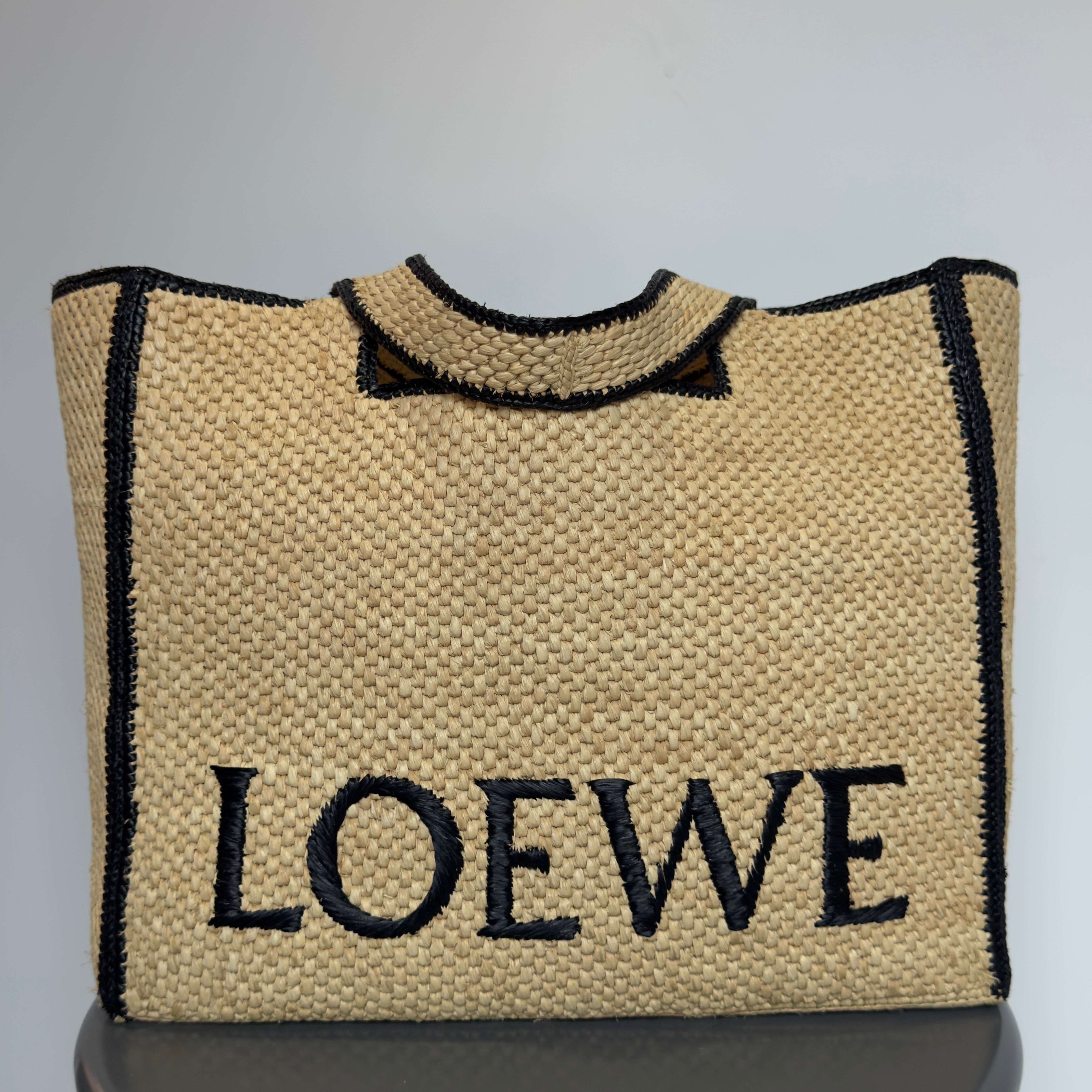 Loewe Paulas Ibiza Large Raffia Tote Bag