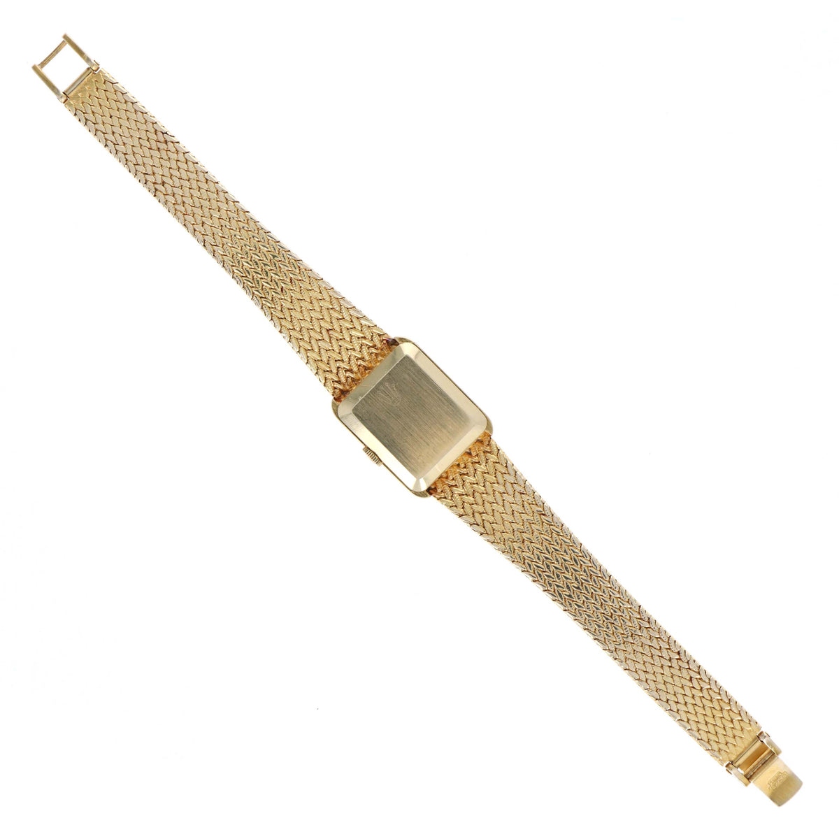 Vintage Rolex Orchid 18K Yellow Gold Mechanical Woven Bracelet Ladies Model 2681 C. 1976 - Queen May