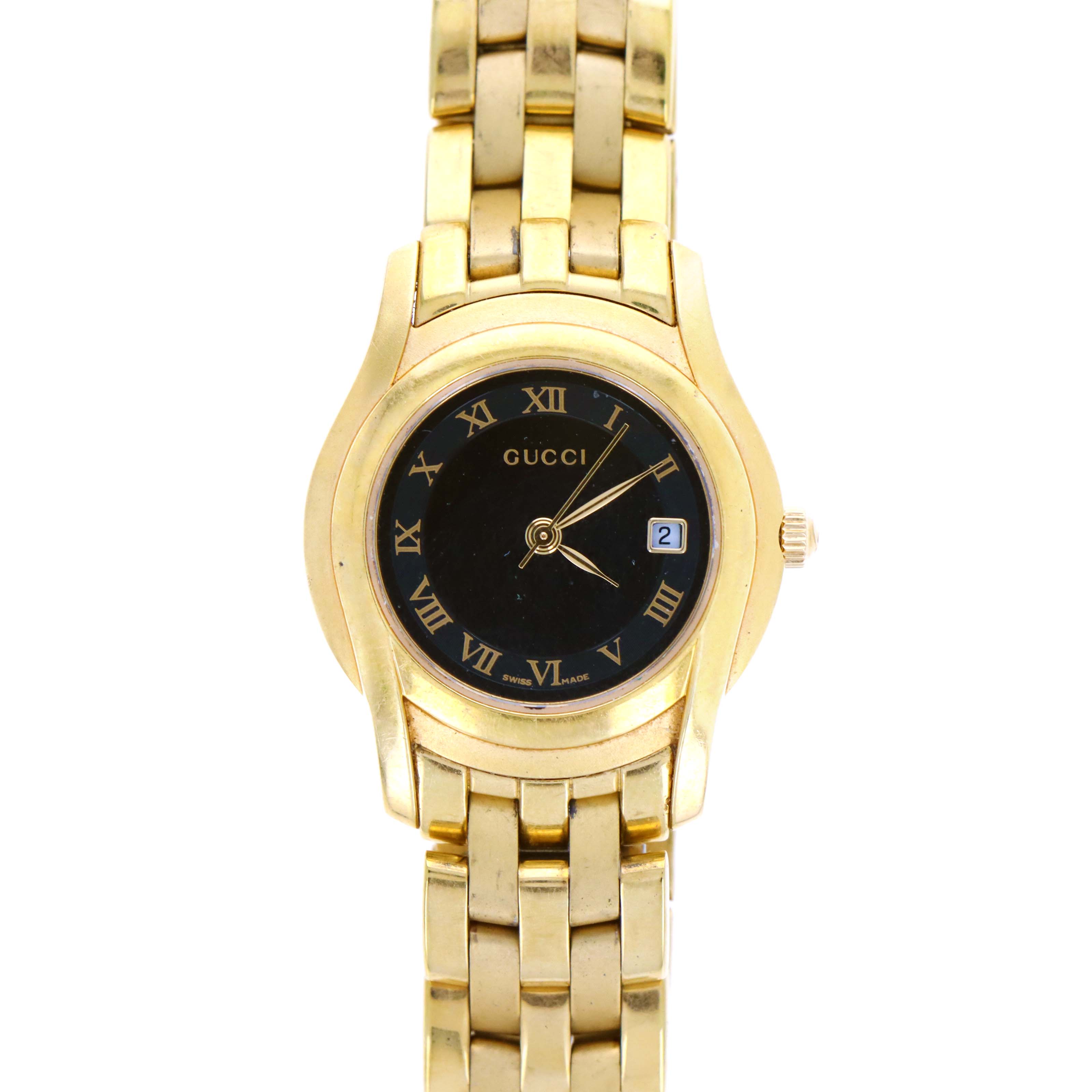 Vintage Gucci 5400L Stainless Steel Ladies Watch - Queen May