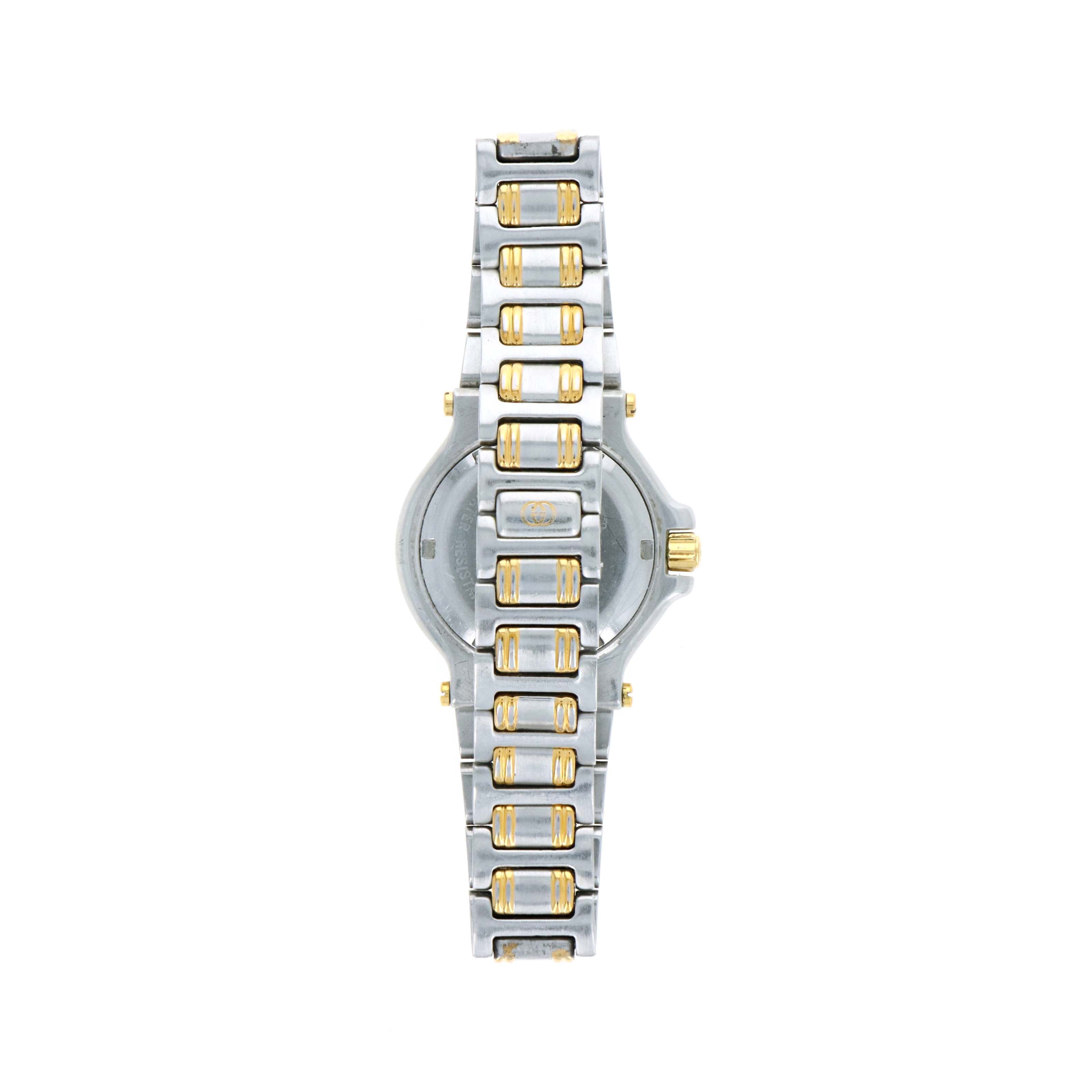 Vintage Gucci 9700L Two-Tone Ladies Diver Watch - Queen May