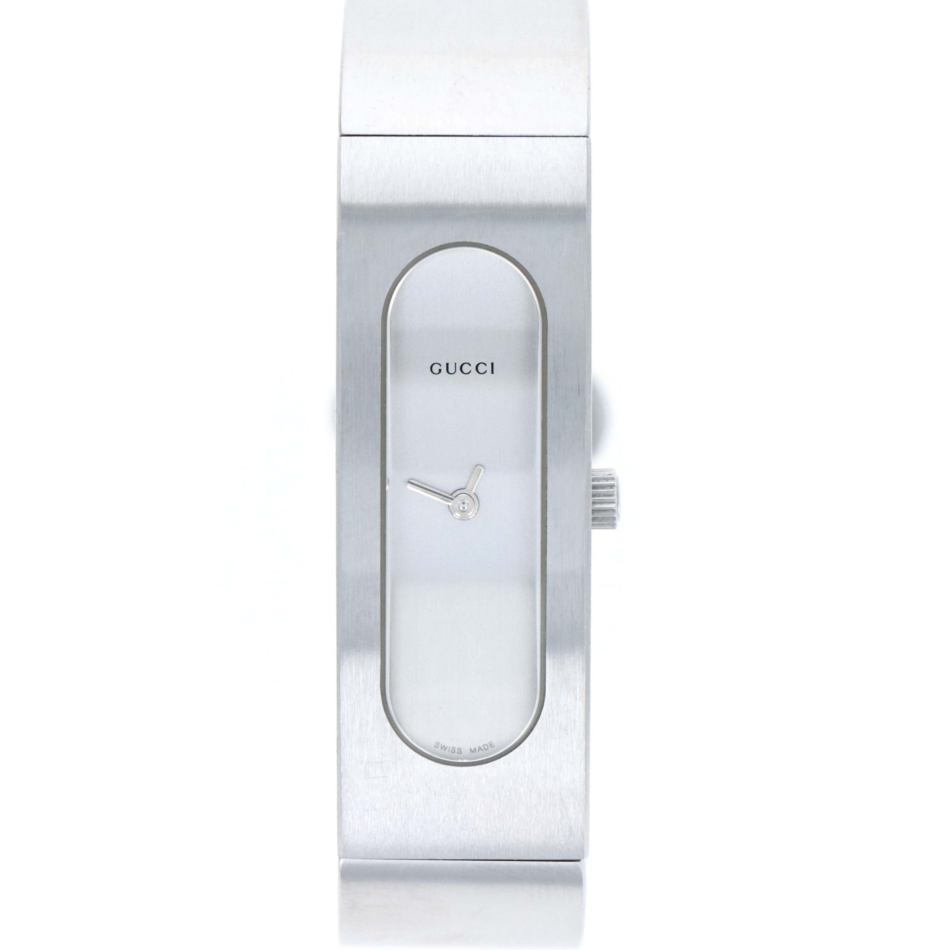Gucci 2400S Stainless Steel Silver Dial Bangle Ladies Watch - Queen May