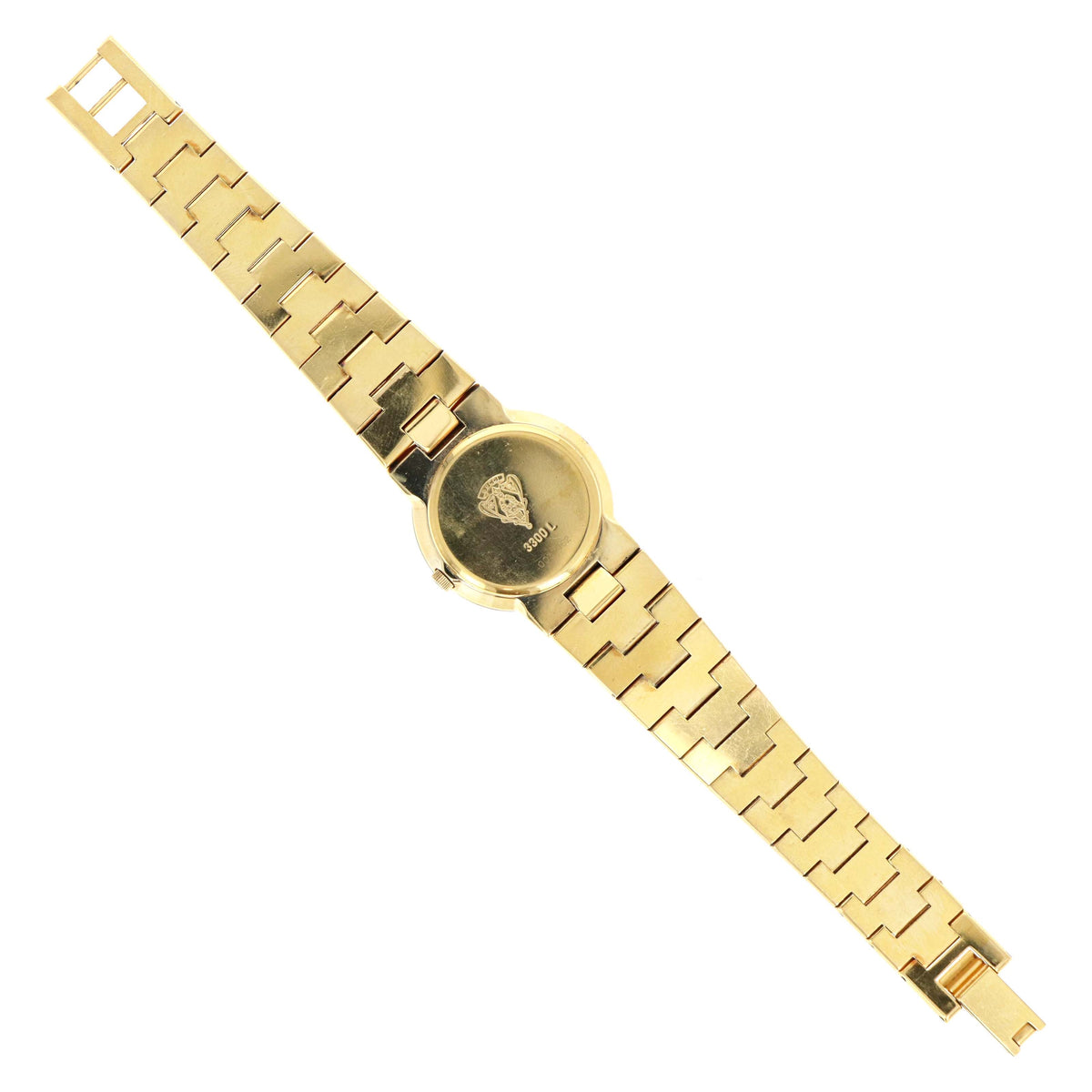 Rare Gucci 3300L Green Crest Pattern Dial Watch - Queen May