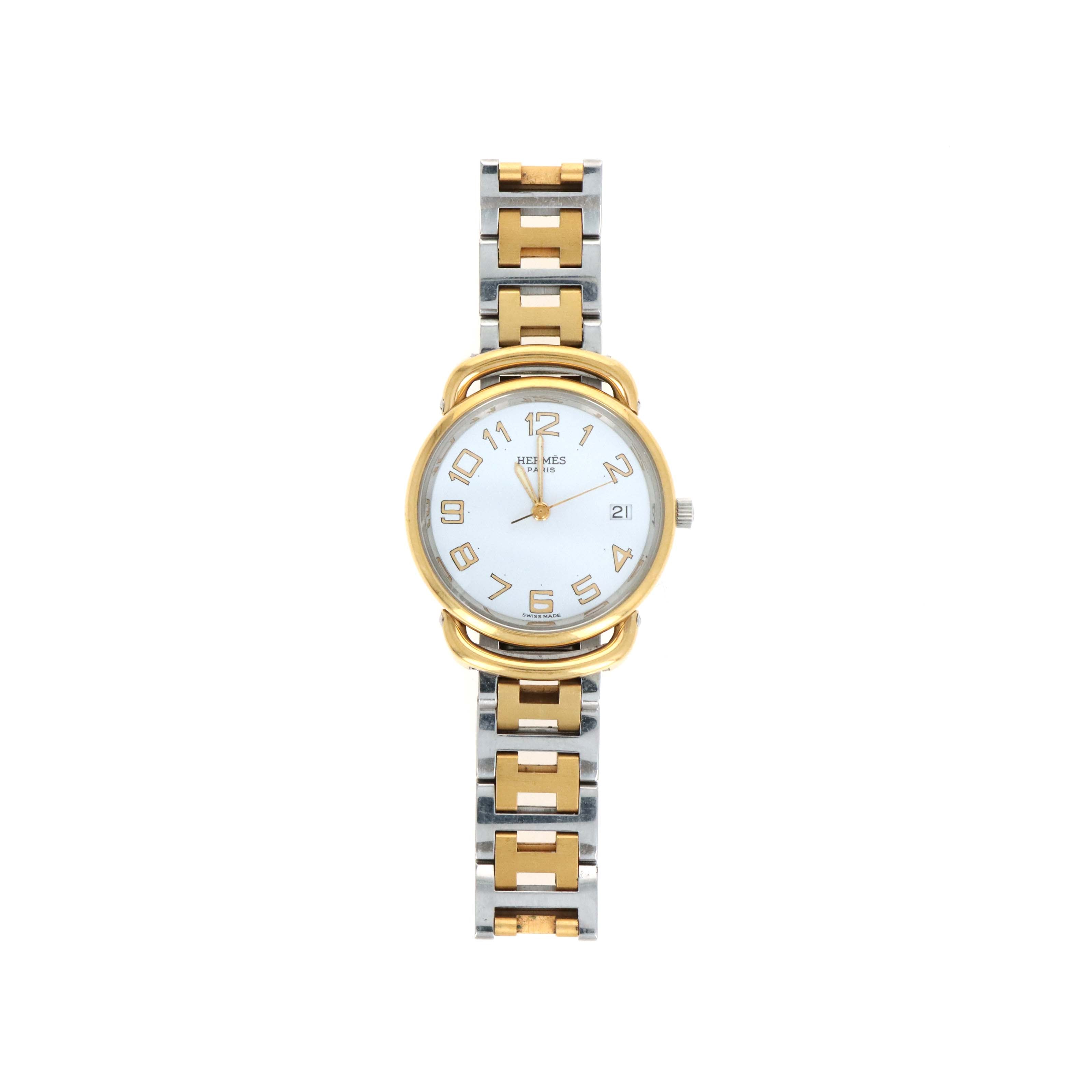 Hermes Pullman Watch Two-Tone - Queen May