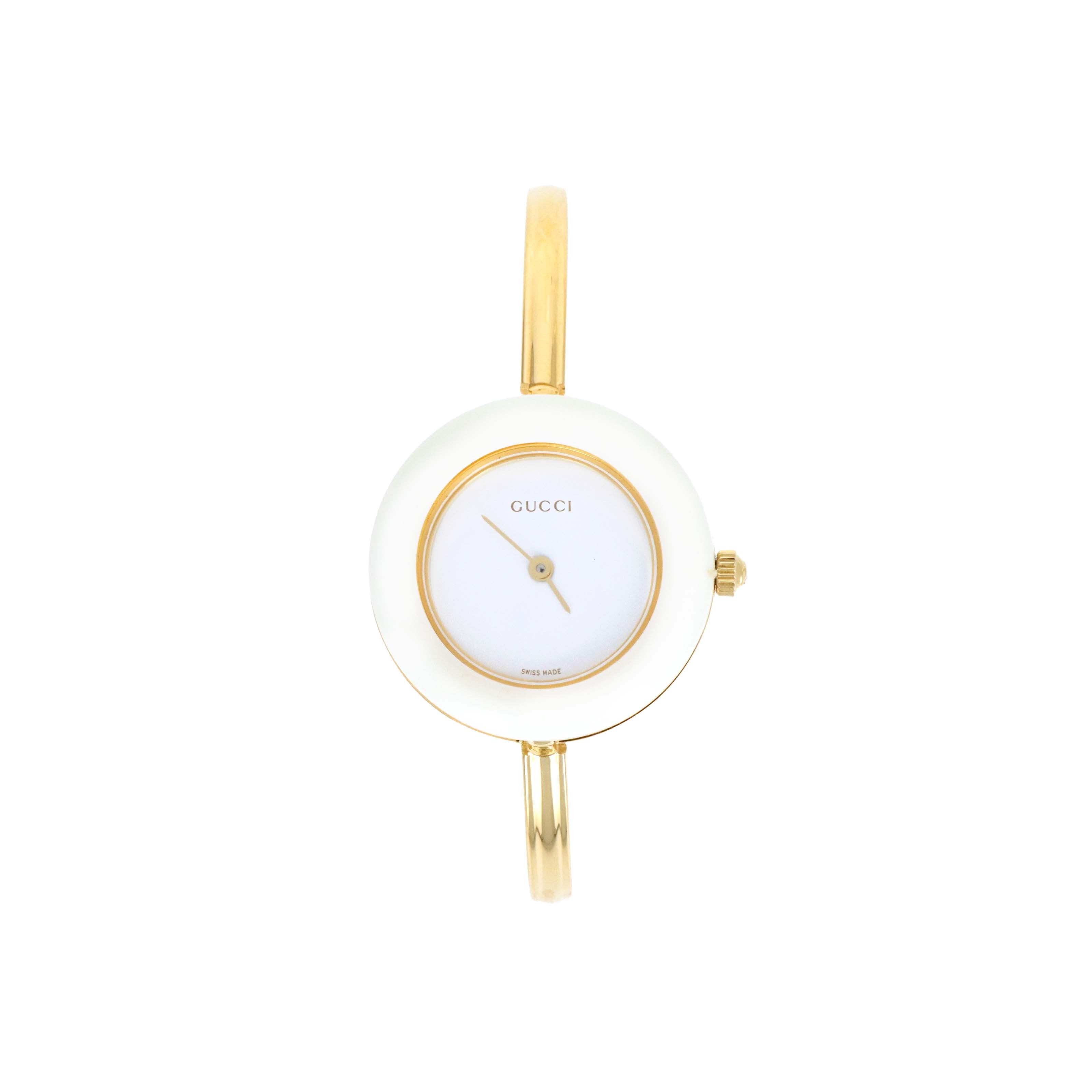 Vintage Gucci Interchangeable Bezel Bangle Watch - Queen May