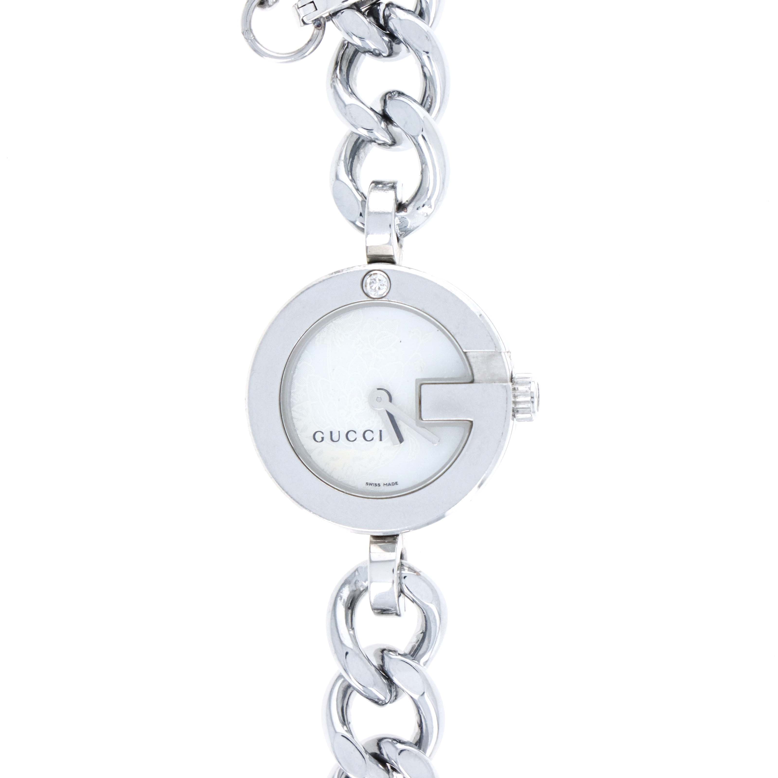 Gucci 107 G Face Charm Bracelet Watch - Queen May