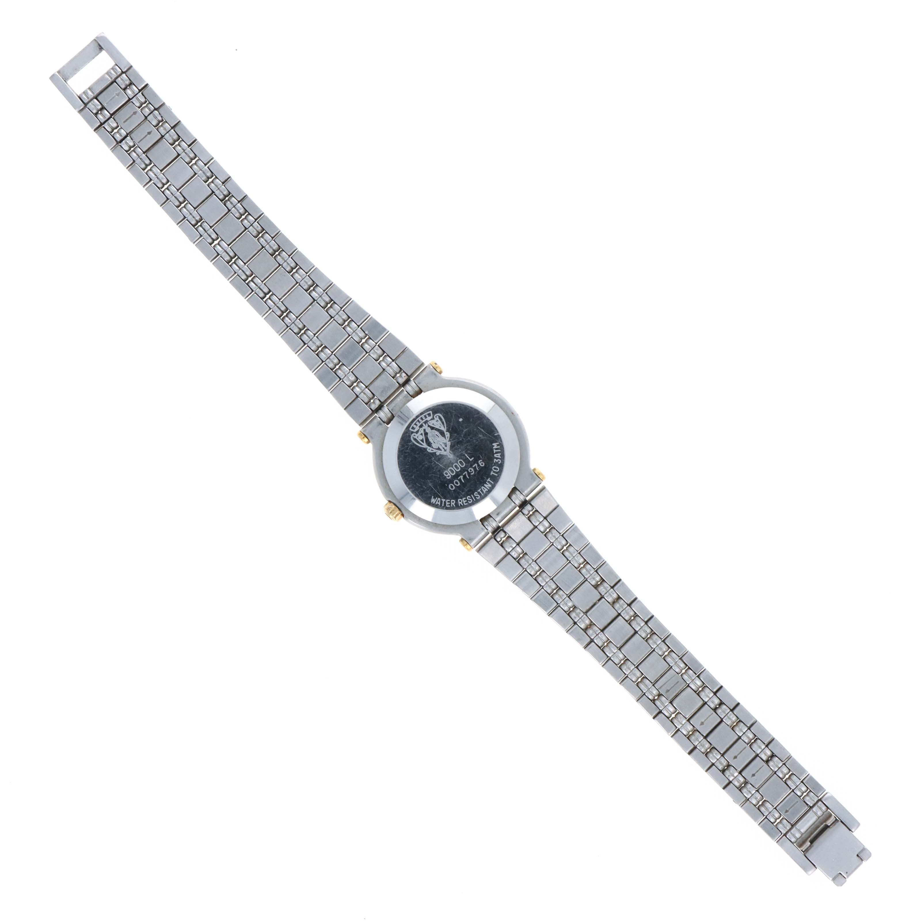 Vintage Gucci 9000L Two-Tone Black Dial Ladies Watch - Queen May