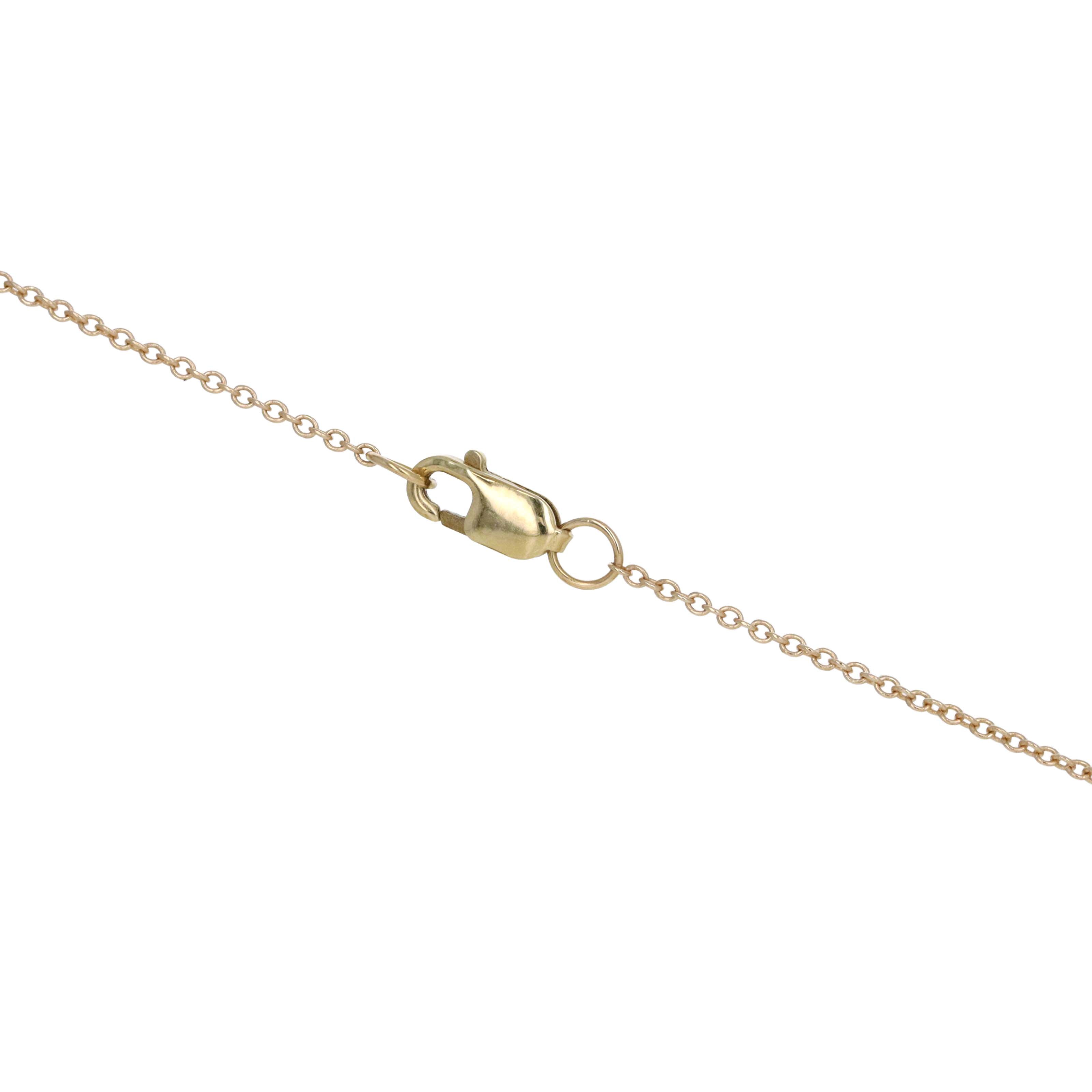 Stephanie Gottlieb 14K Yellow Gold Garnet & Diamond "Mini Candy Button" Pendant Necklace - Queen May