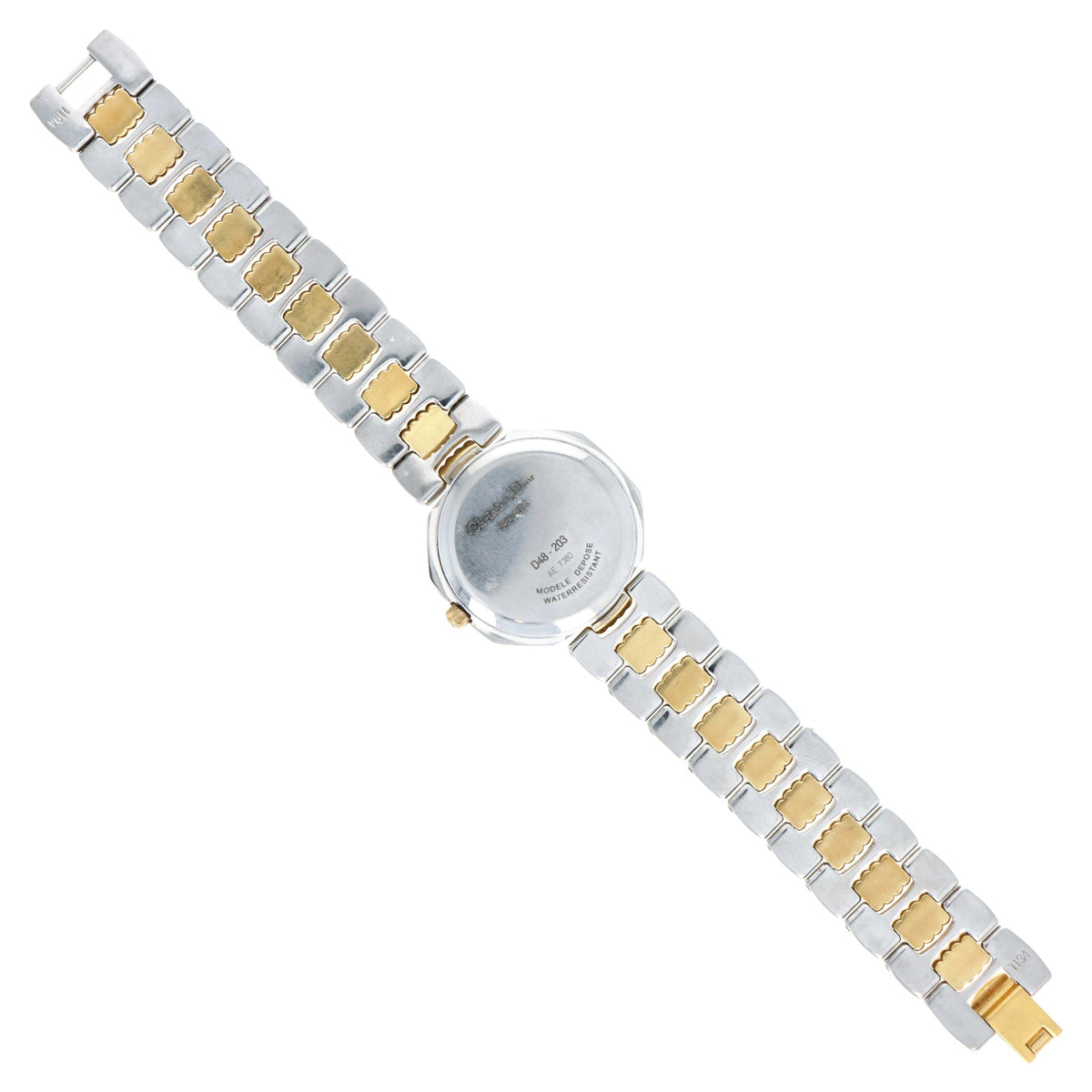 Christian Dior Two Tone Octagon Watch