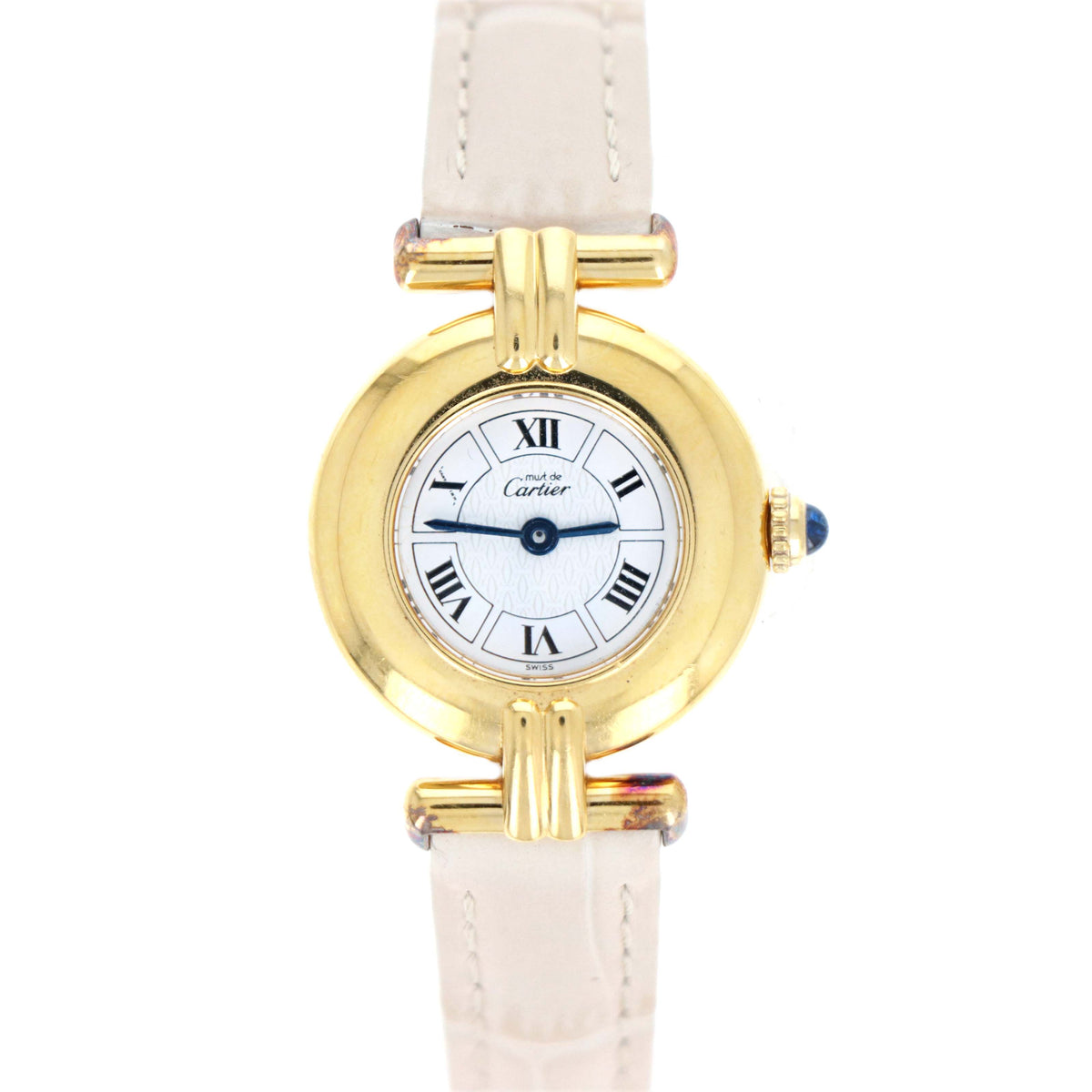 Cartier Must Colisee Watch Sterling Silver and 18kt Vermeil