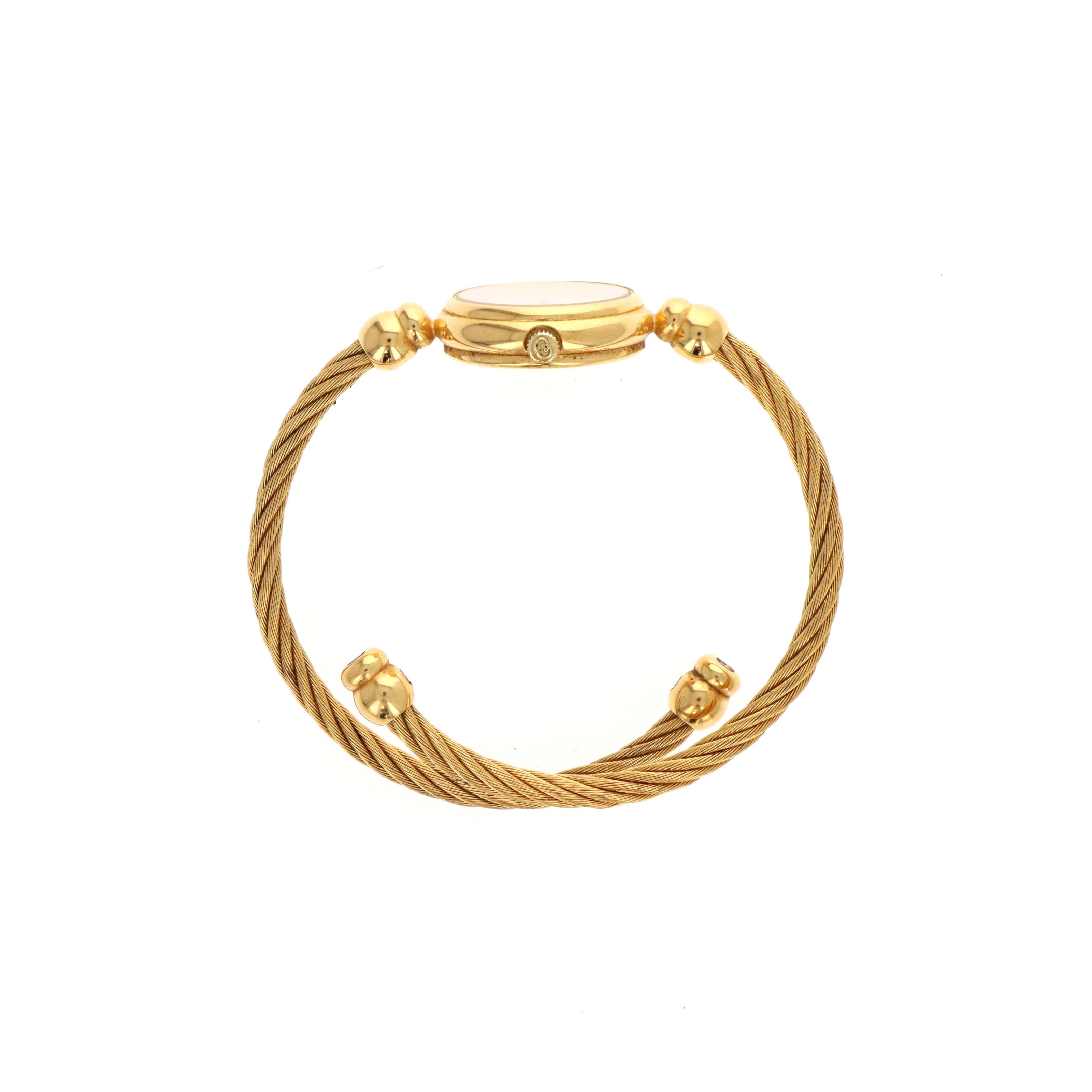 Gucci 20mm Mother Of Pearl Rope Bangle Watch - Queen May
