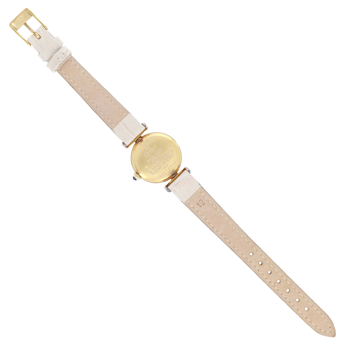 Cartier Must Colisee Watch Sterling Silver and 18kt Vermeil