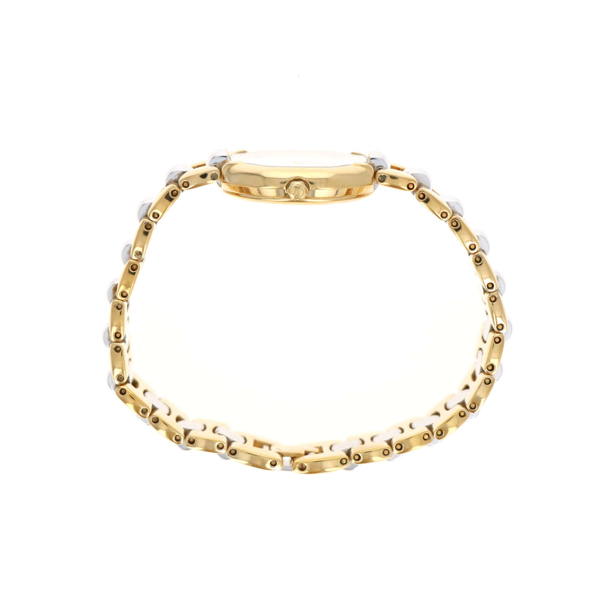 Dior White Dial Octagon Two Tone Watch