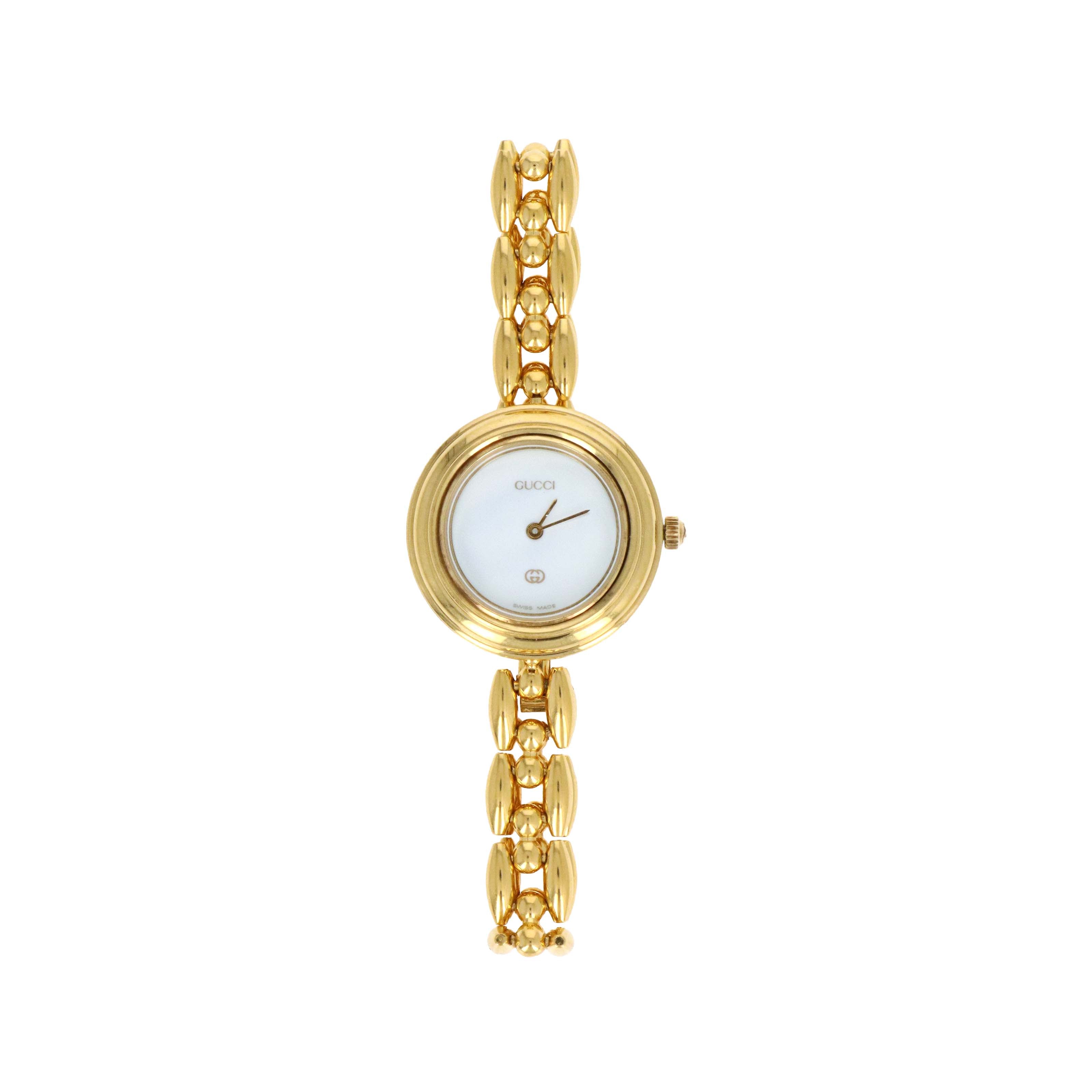 Vintage Gucci Interchangeable Bezel Watch Link Bracelet - Queen May