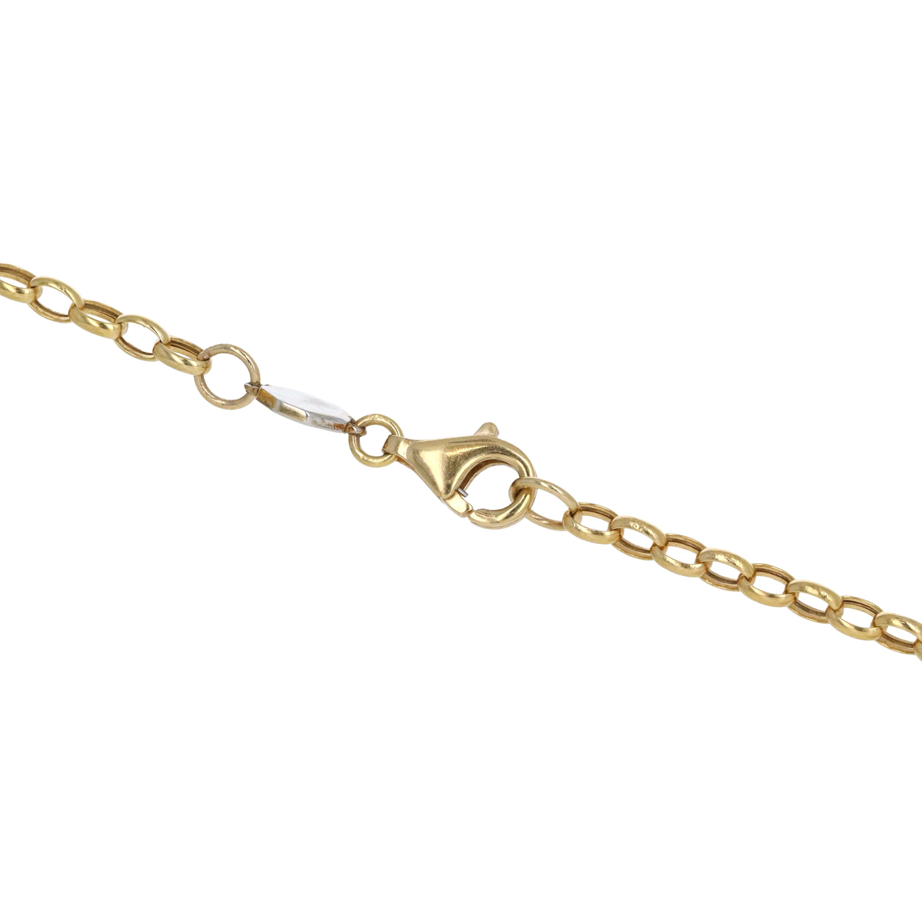 Sorellina 18K Yellow Gold "Le Stelle Star" Onyx & 0.15 Carat Diamond Locket Necklace - Queen May