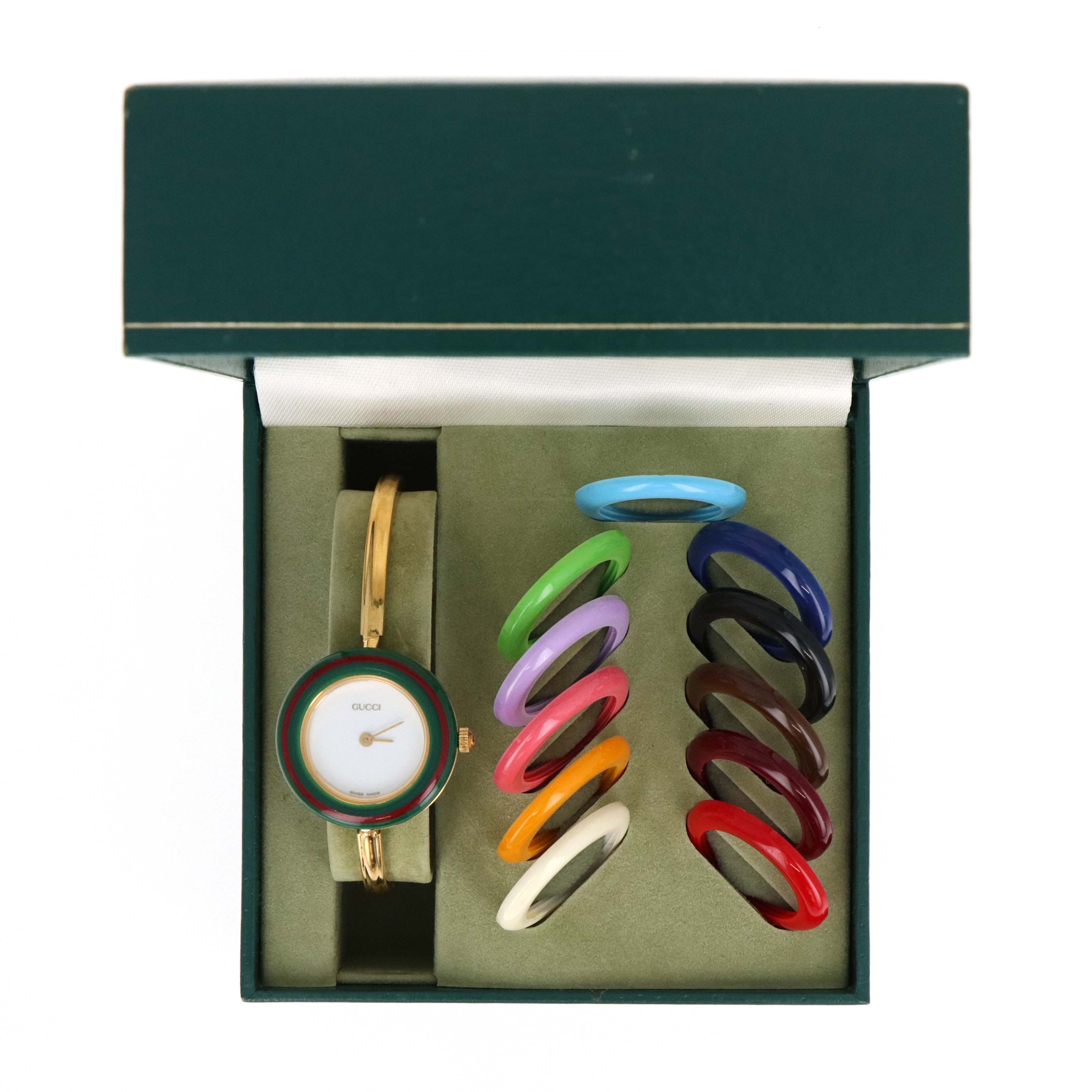 Vintage Gucci Interchangeable Bezel Watch - Queen May